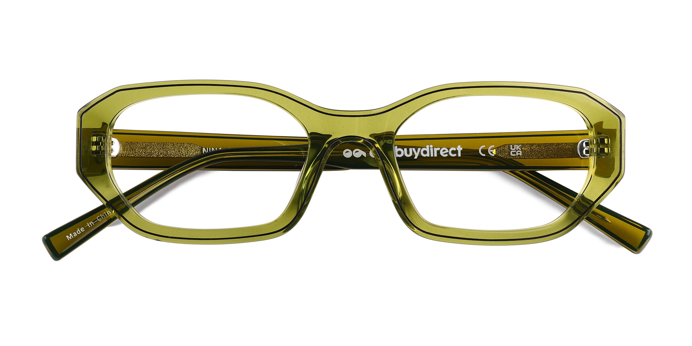 Crystal Olive Green Nina - Acetate Eyeglasses