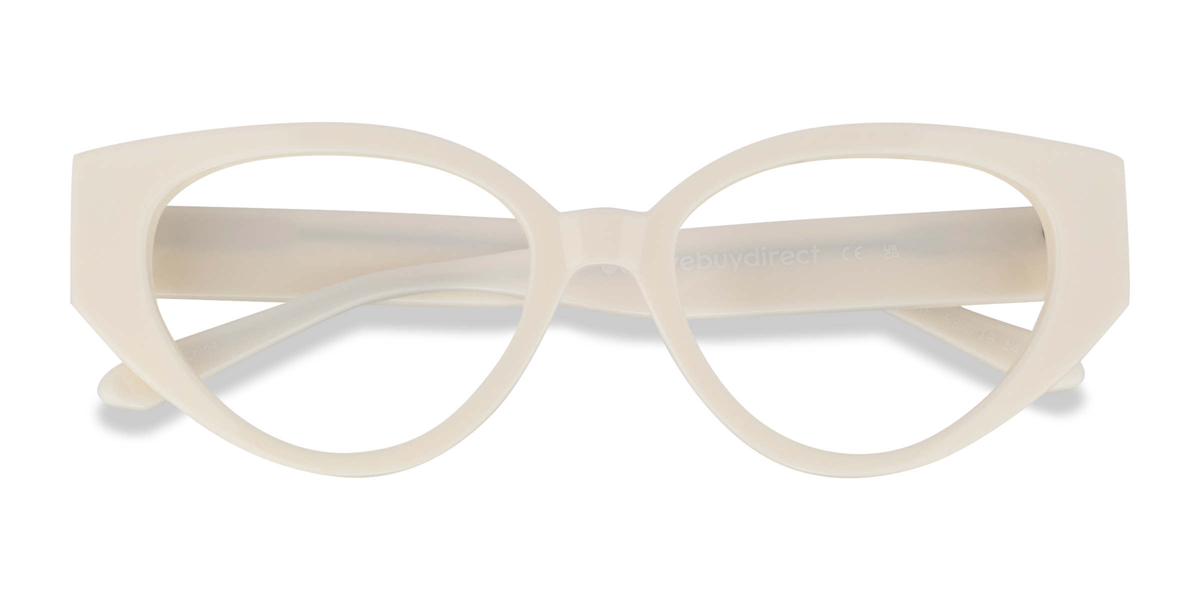 White Lexie - Acetate Eyeglasses