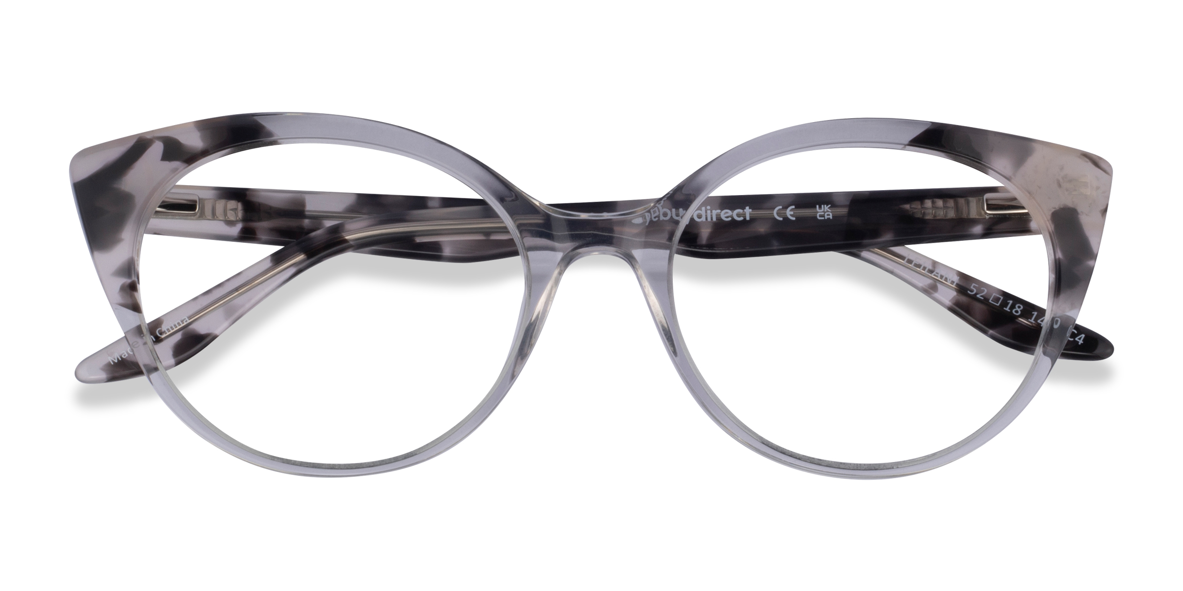 Ivory Tortoise Clear Leilani - Acetate Eyeglasses