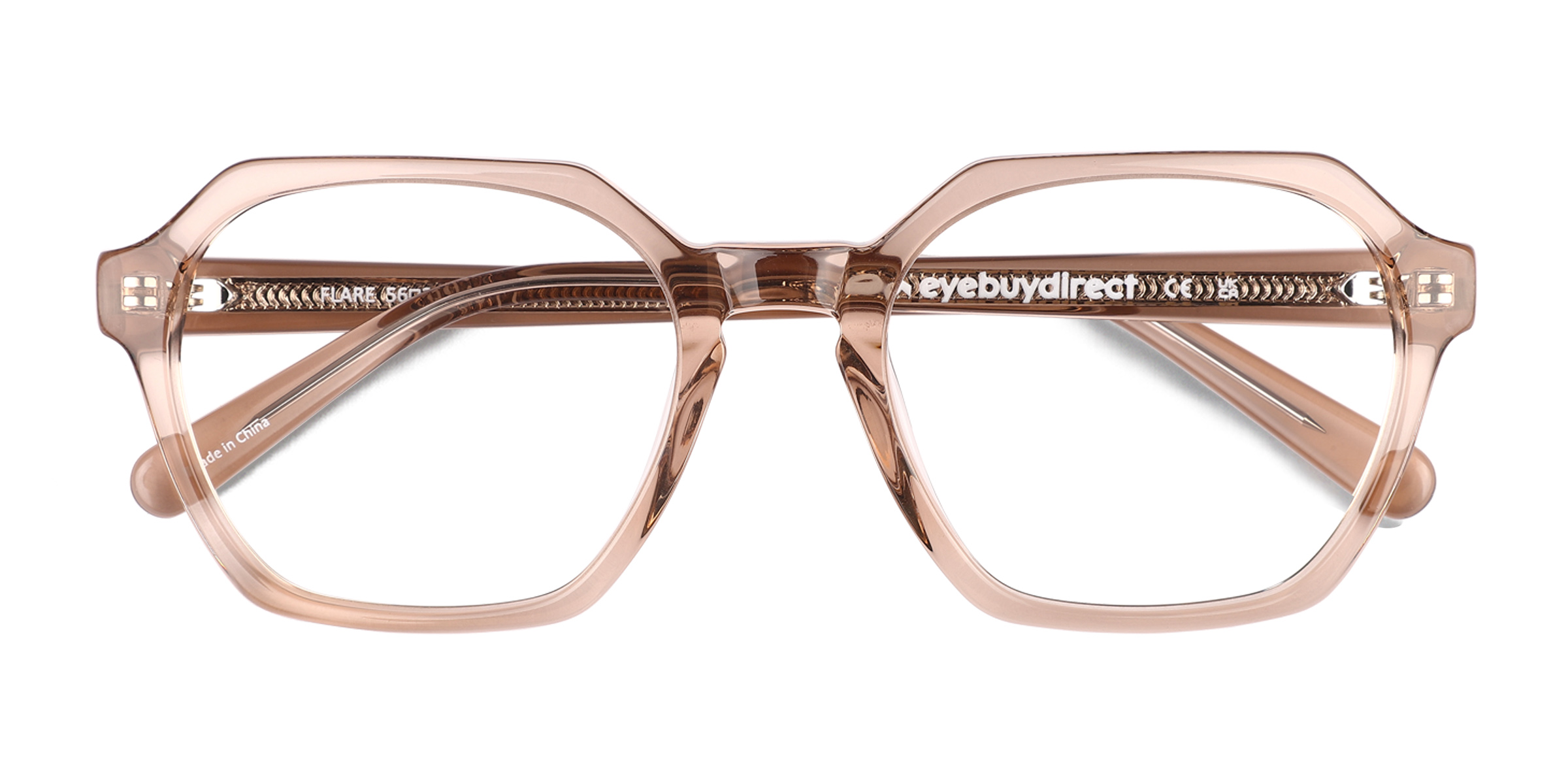 Crystal Brown Flare - Acétate Lunettes de vue