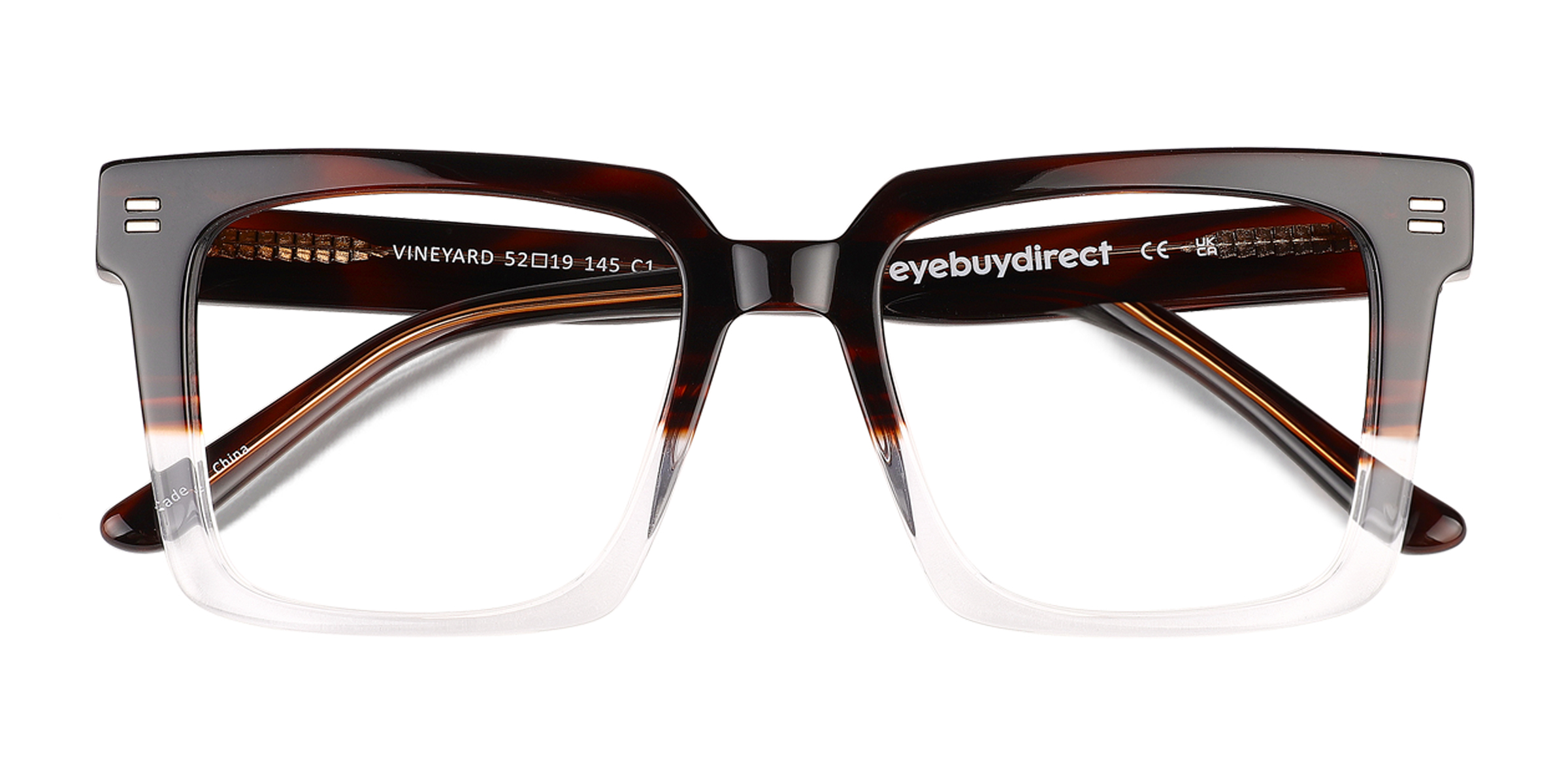 Brown Clear Vineyard - Acétate Lunettes de vue