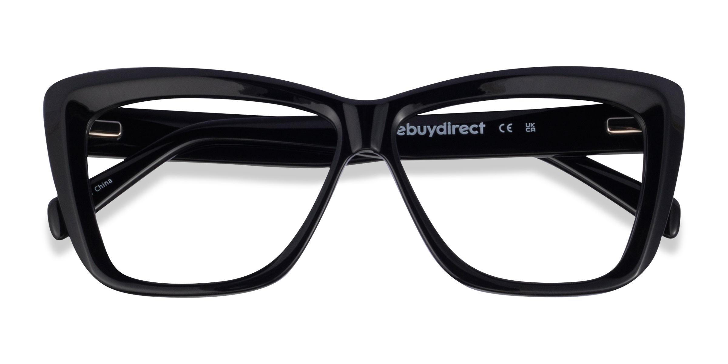 Black Flower Scribble - Acetate Eyeglasses