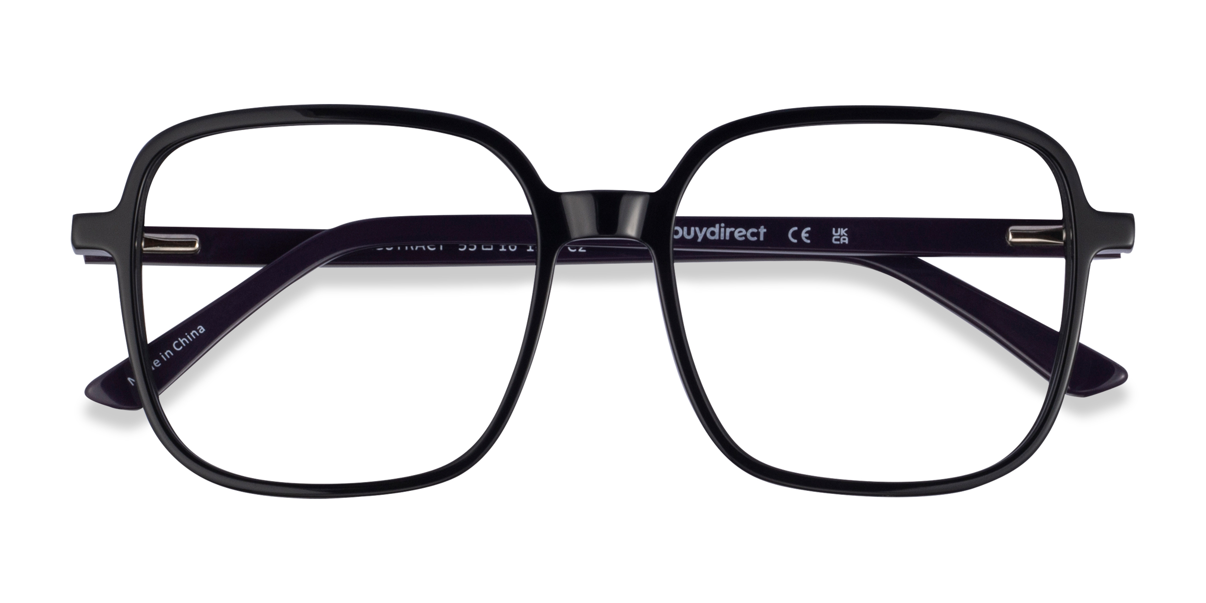 Black Abstract - Acetate Eyeglasses