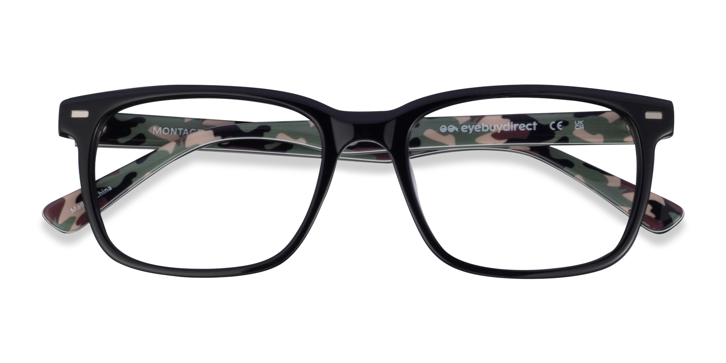 Solid Black Green Montage - Acétate Lunettes de vue