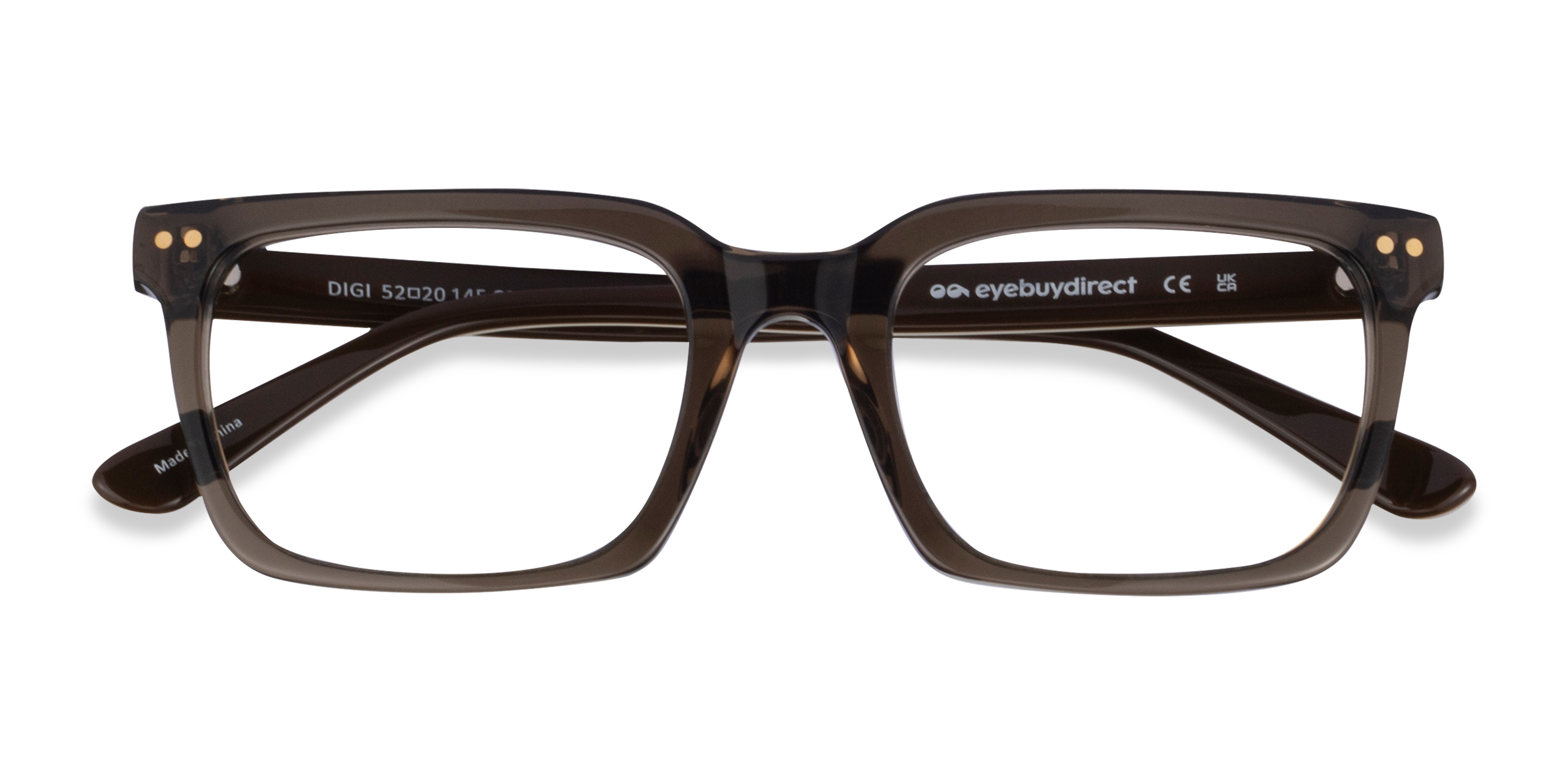 Brown Crystal Digi - Acétate Lunettes de vue