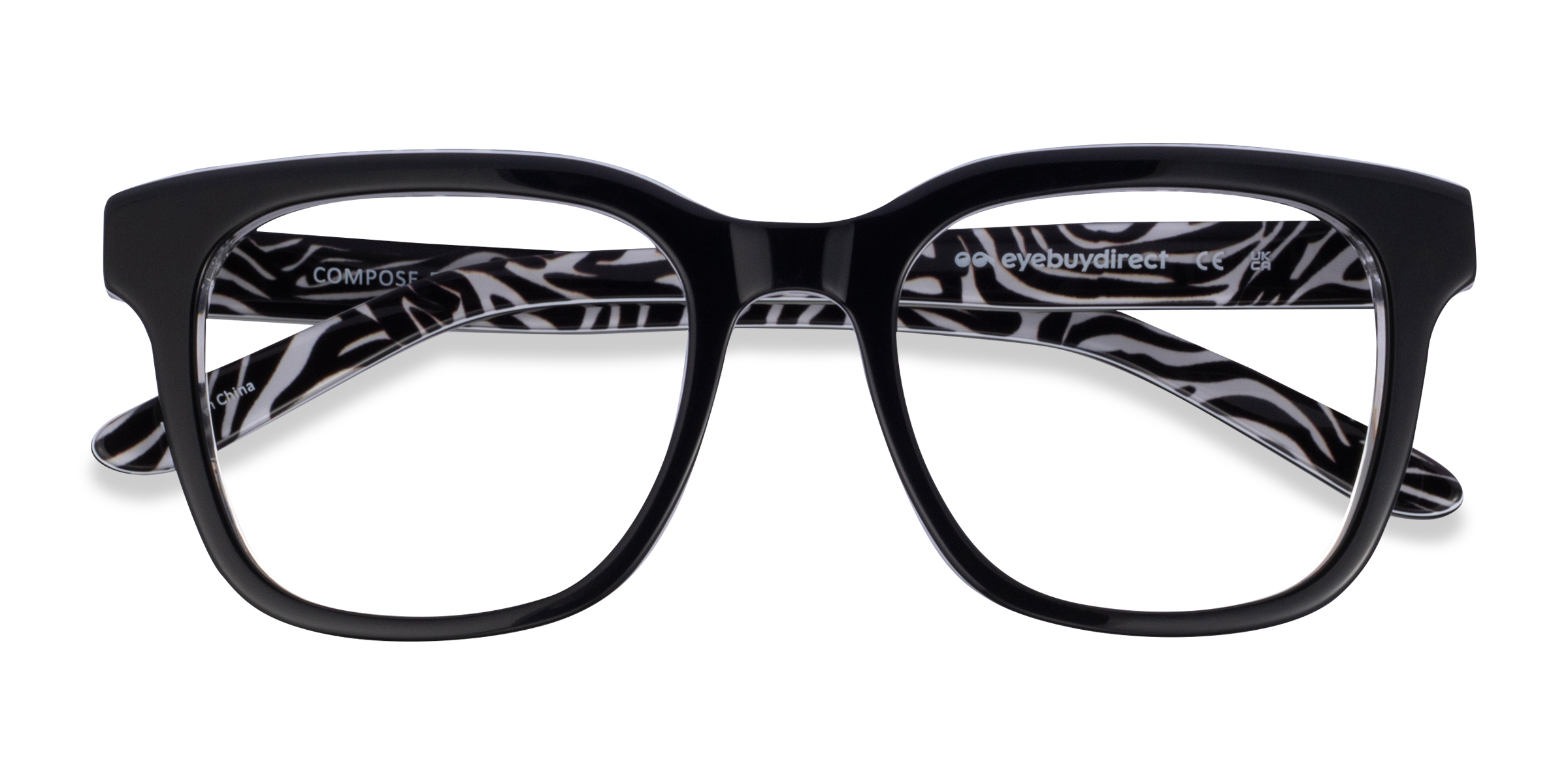 Black Compose - Acetate Eyeglasses