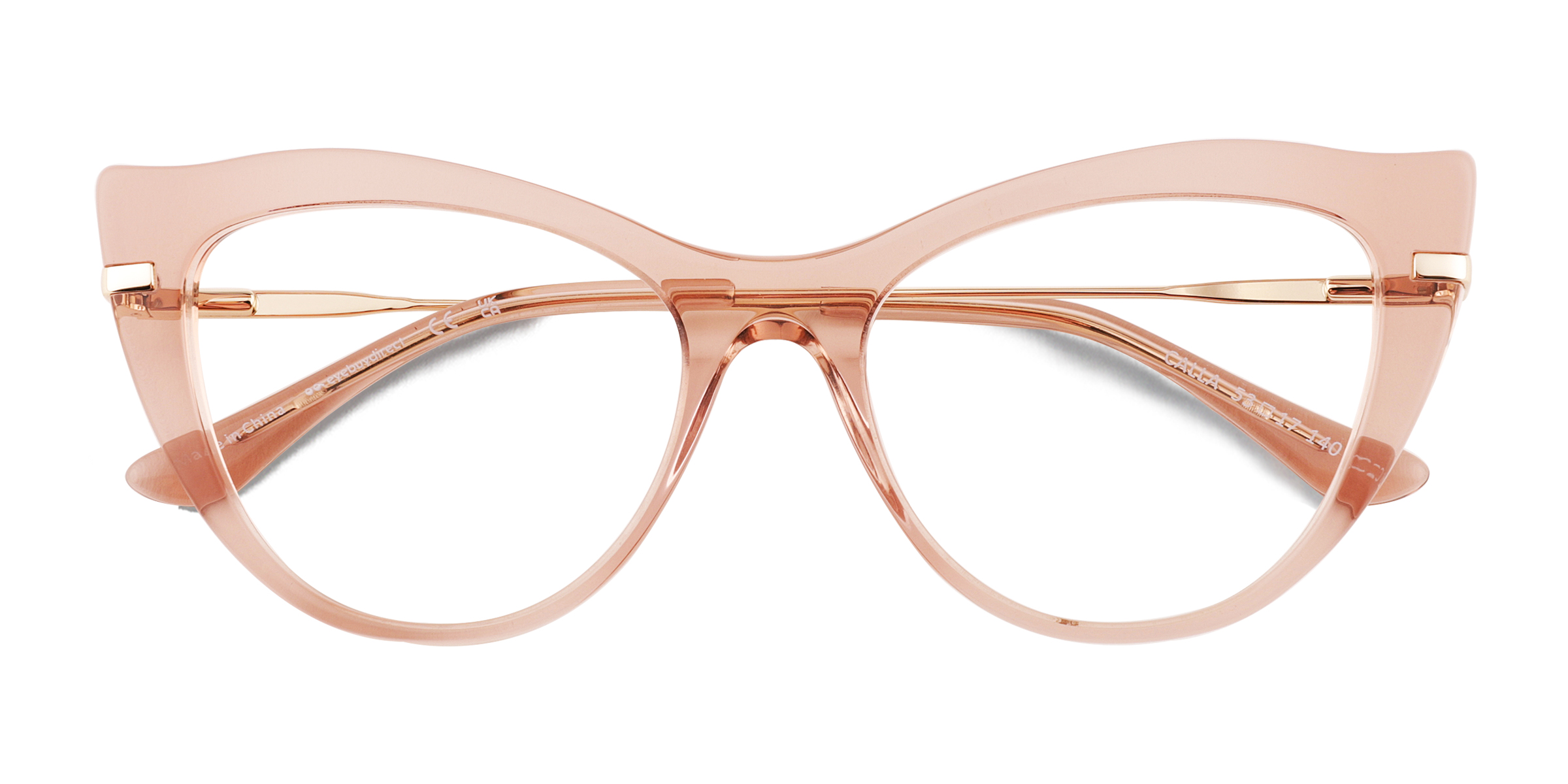 Crystal Pink Calla - Metal Eyeglasses