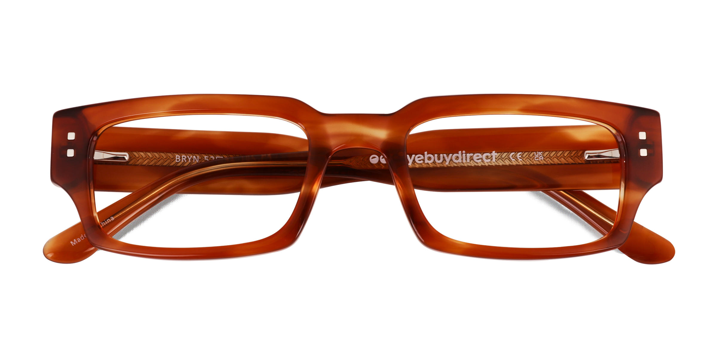 Striped Brown Bryn -  Alternative-materials Lunettes de vue