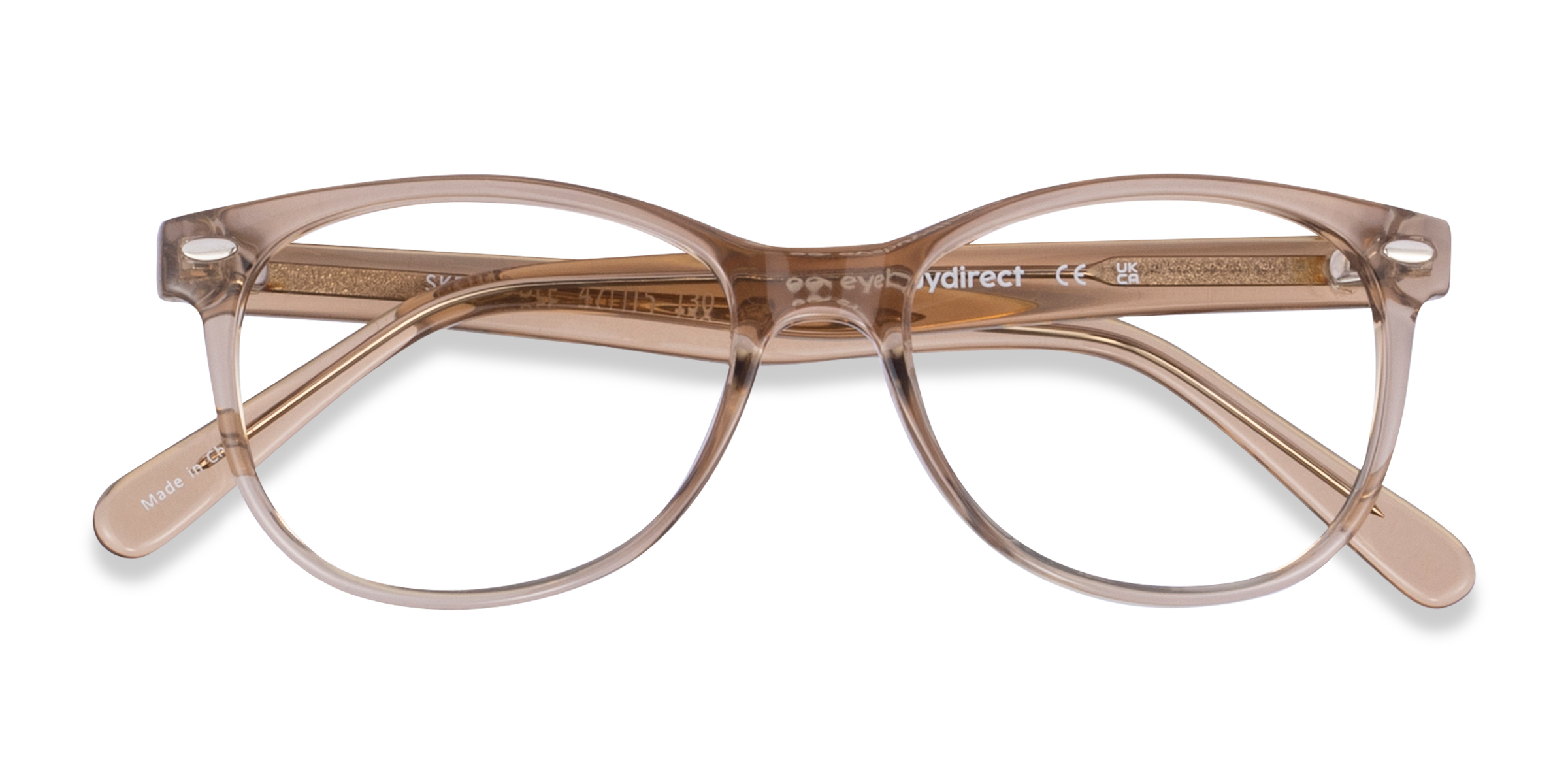 Clear Champagne Skedaddle -  Plastic Eyeglasses