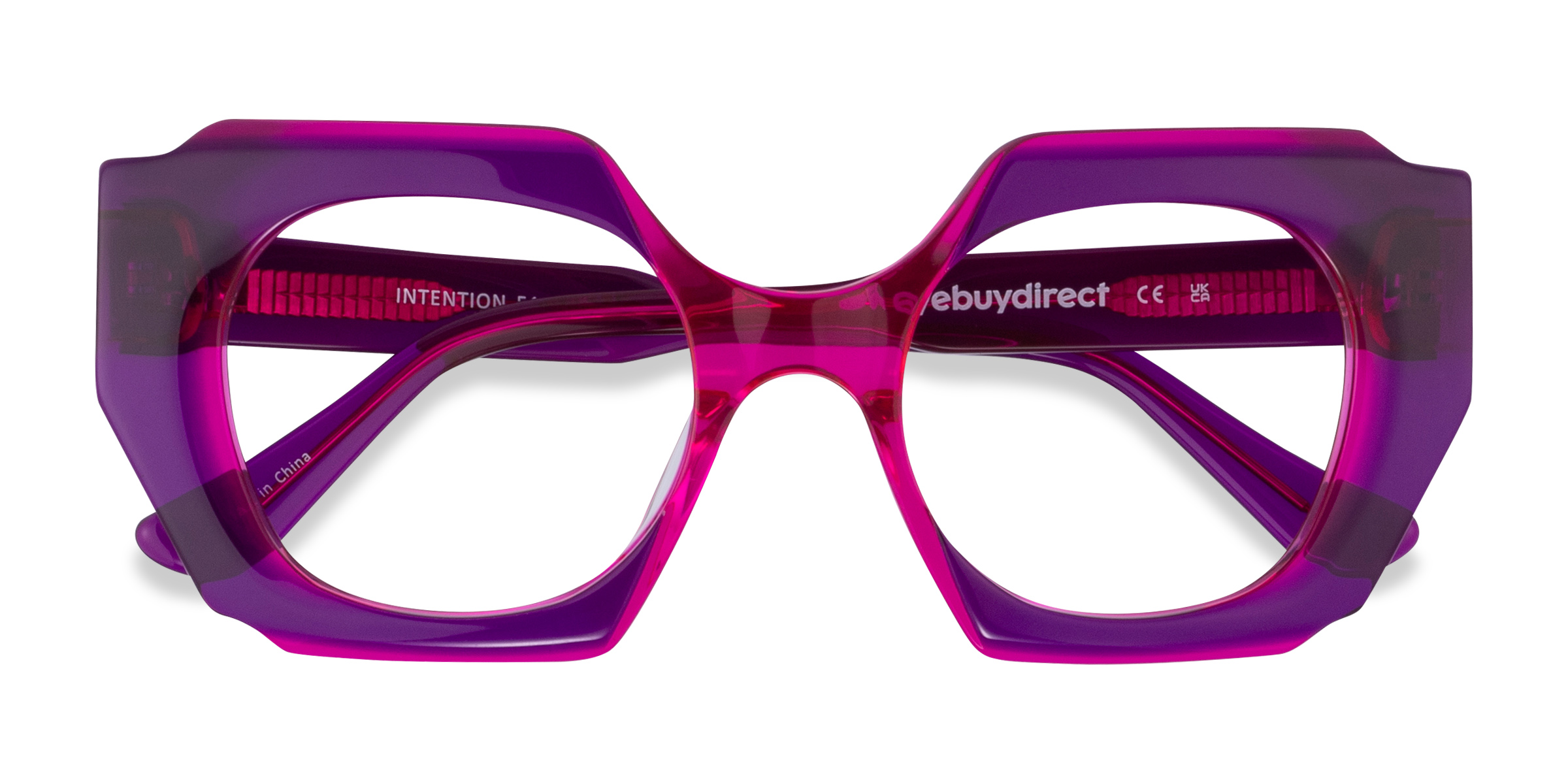 Crystal Purple Pink Intention - Acetate Eyeglasses