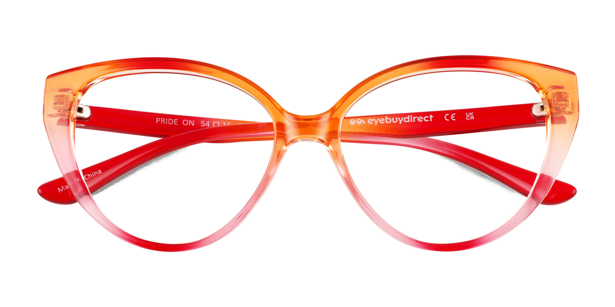 Orange Pink Pride On - Plastic Eyeglasses