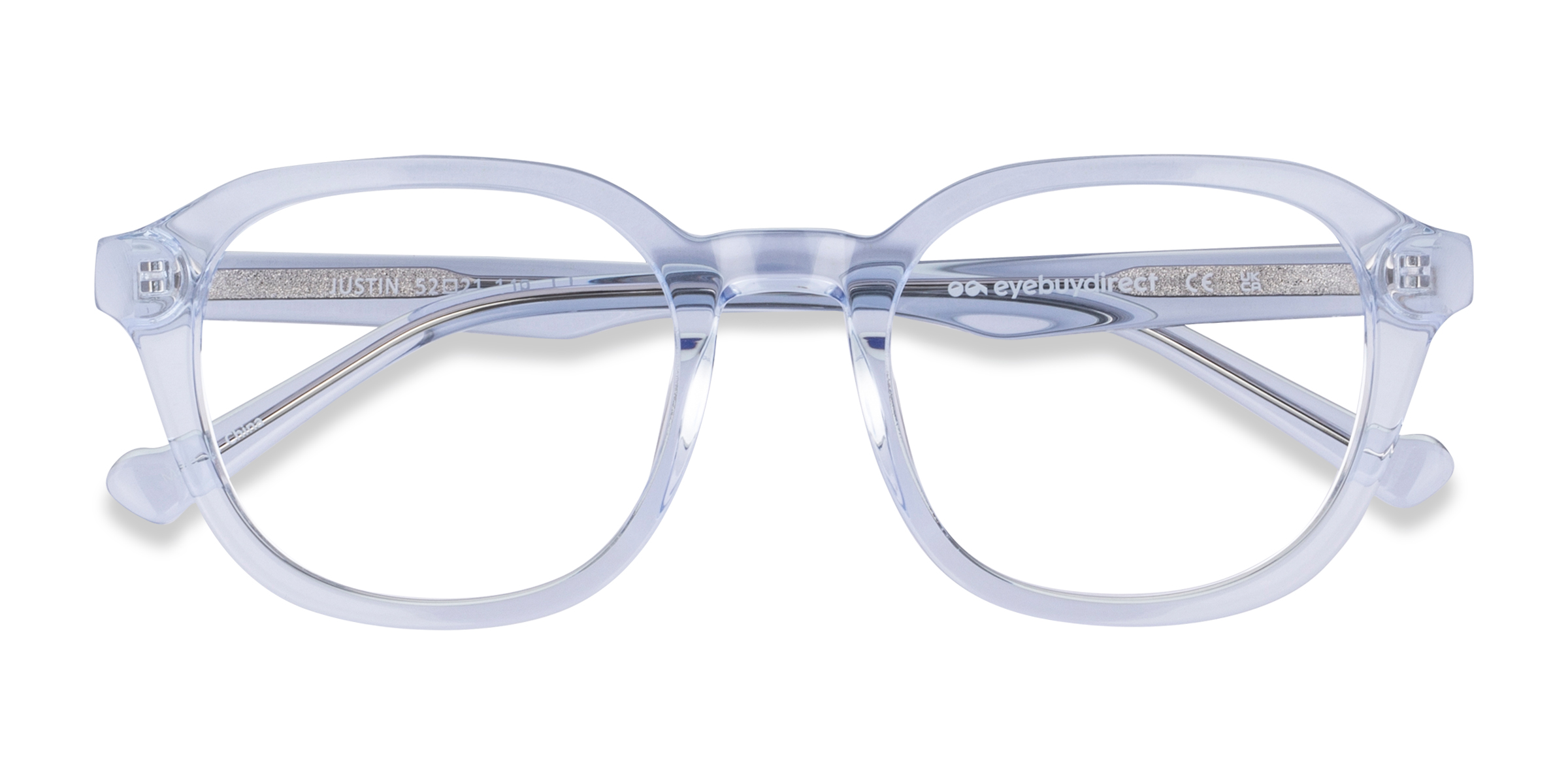 Clear Blue Justin - Acetate Eyeglasses