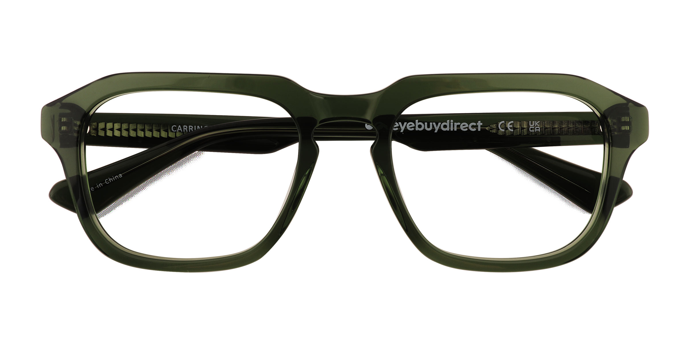 Clear Green Carrington - Alternative-materials Eyeglasses
