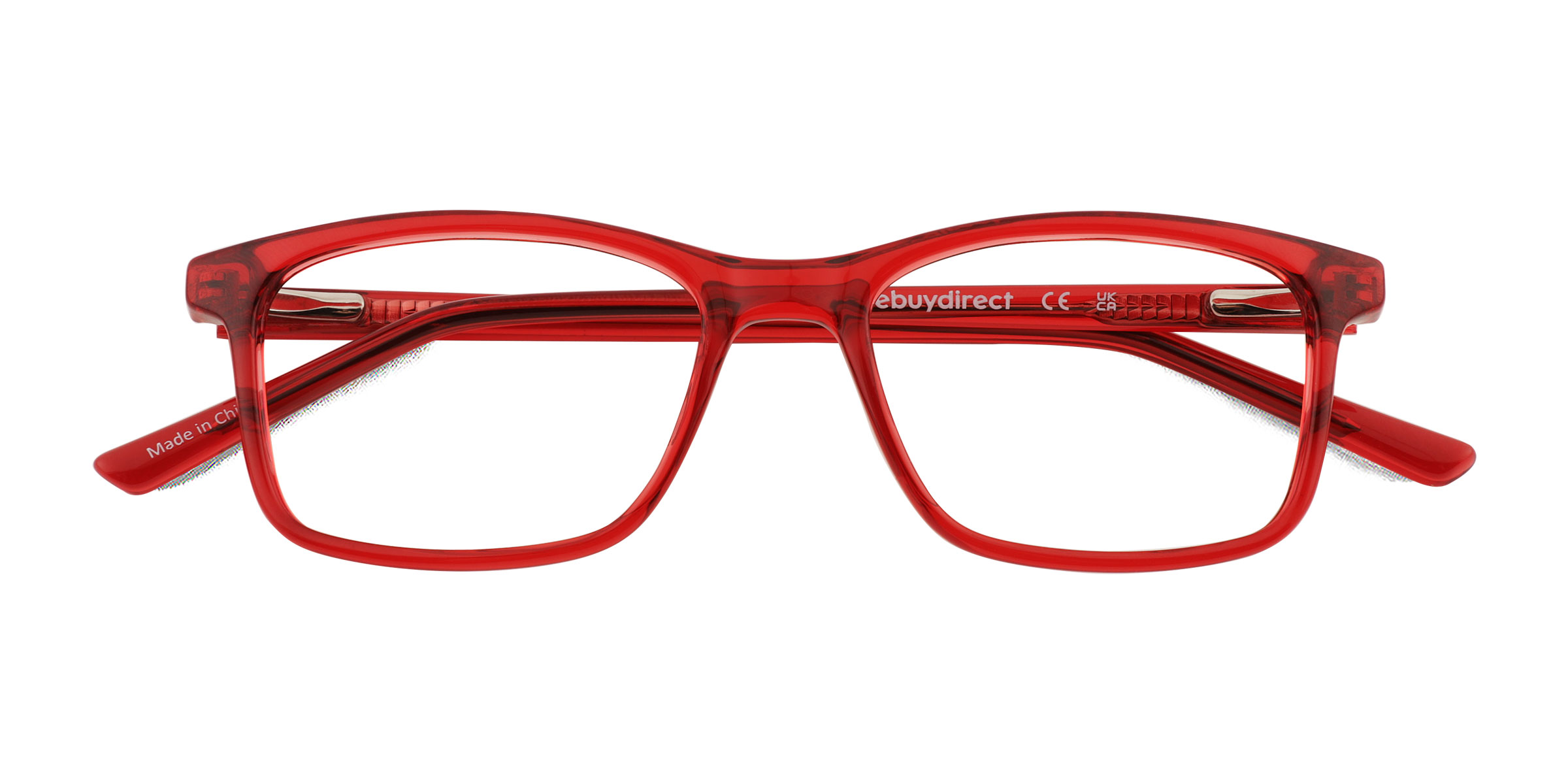 Shiny Clear Red Zippy - Plastic Eyeglasses