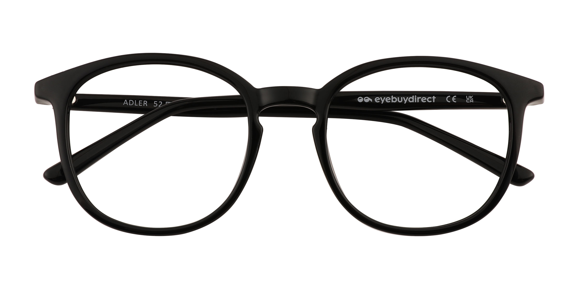 Shiny Black Adler - Plastic Eyeglasses