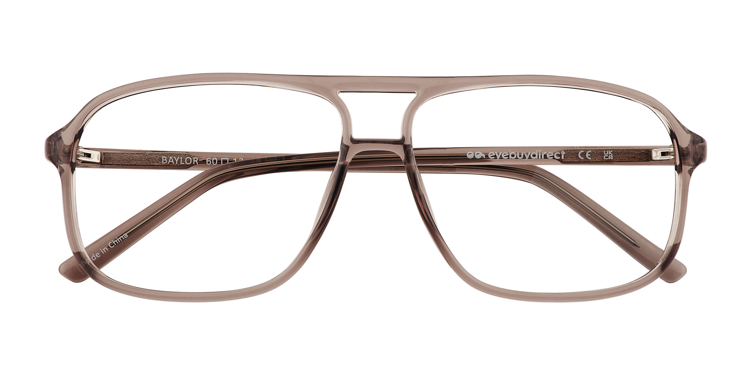 Clear Gray Baylor - Plastic Eyeglasses