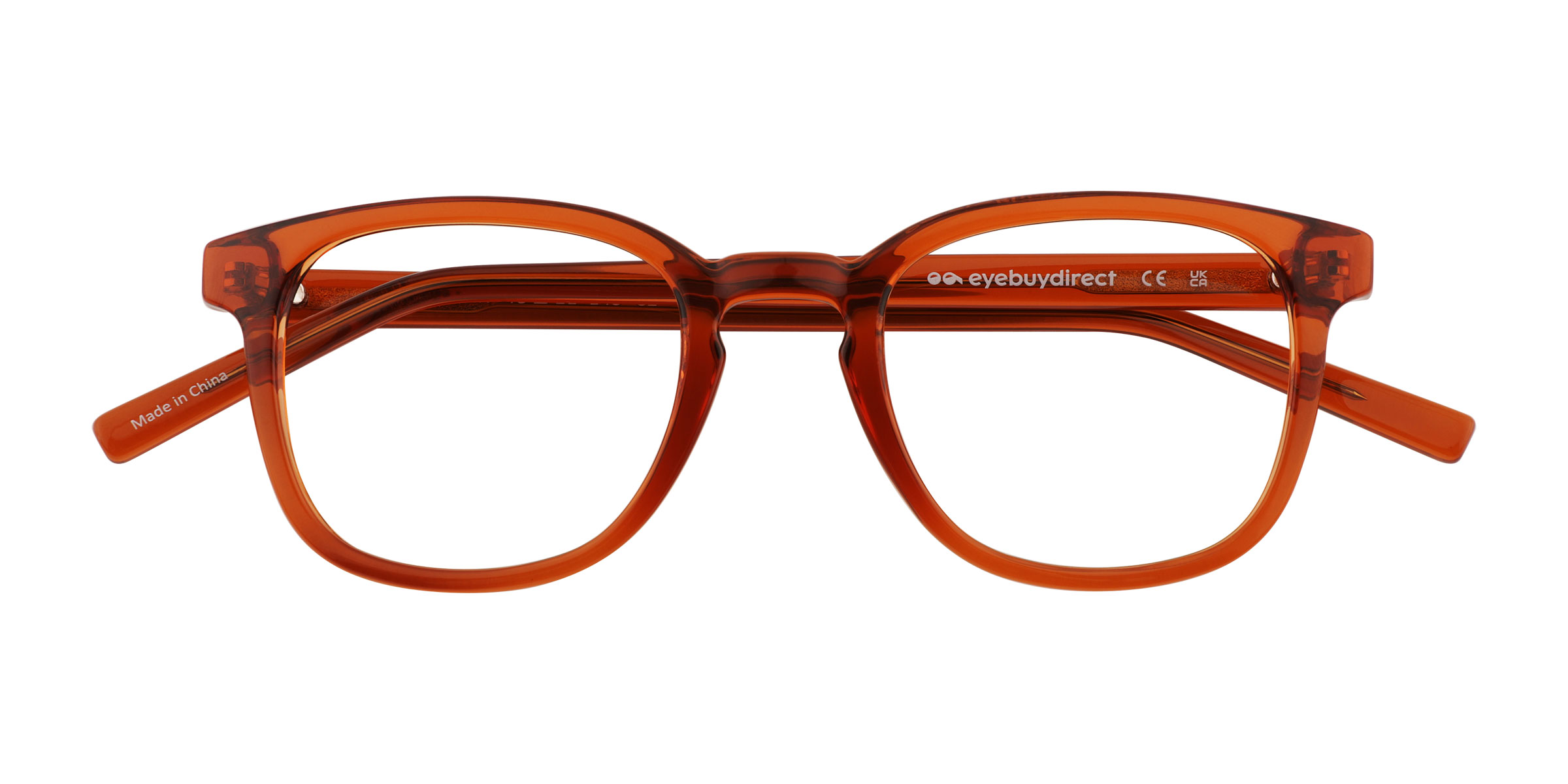Clear Orange Tegan - Plastique Lunettes de vue