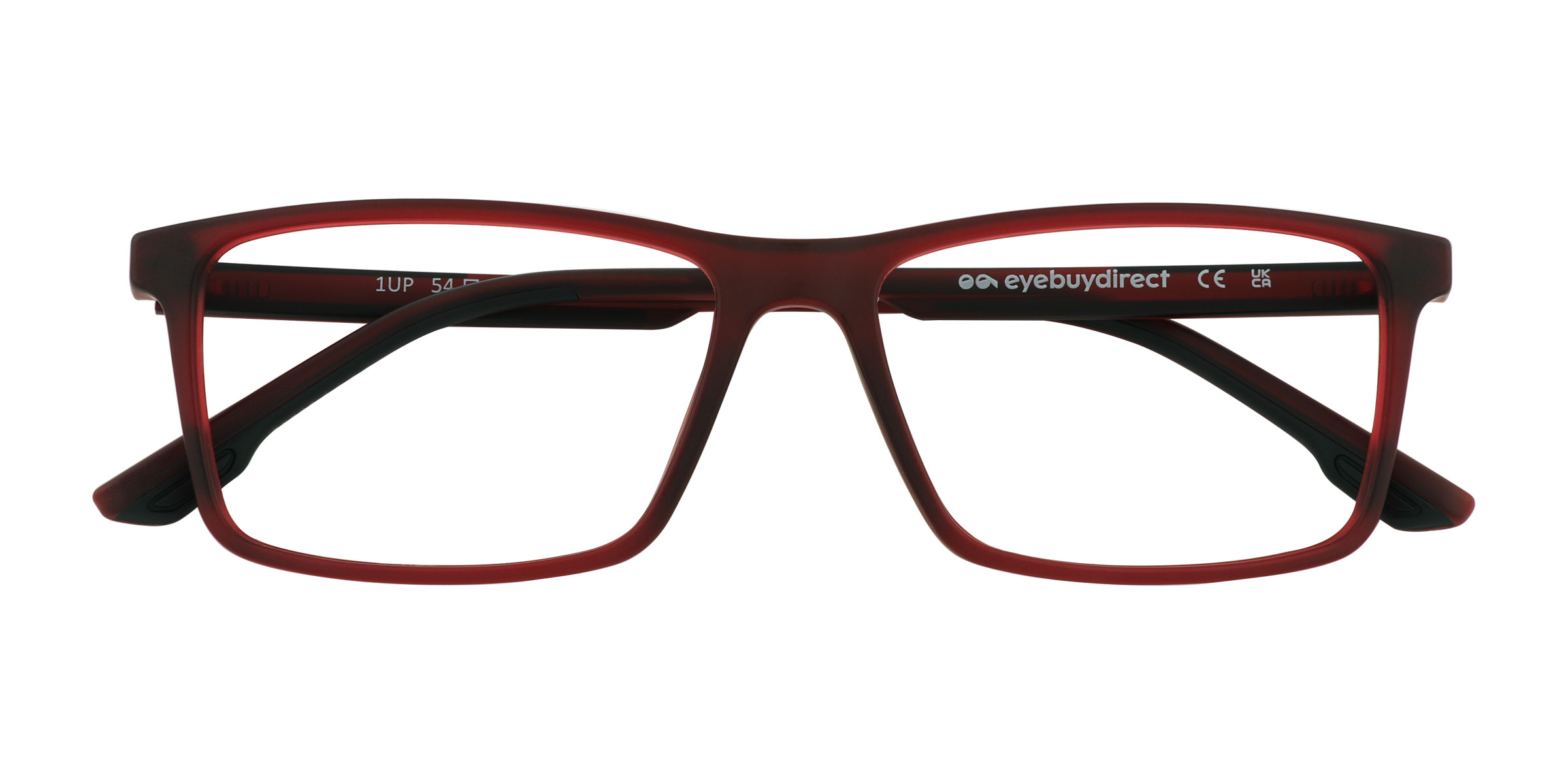 Crystal Dark Red 1Up - Plastic Eyeglasses