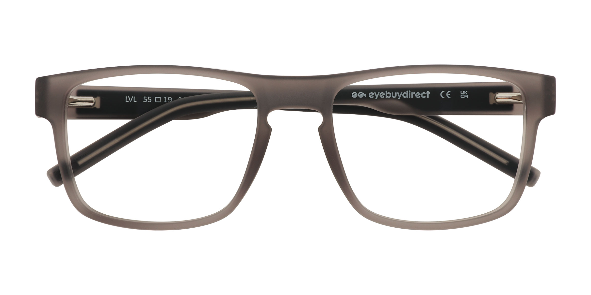 Matte Crystal Gray Lvl - Plastic Eyeglasses