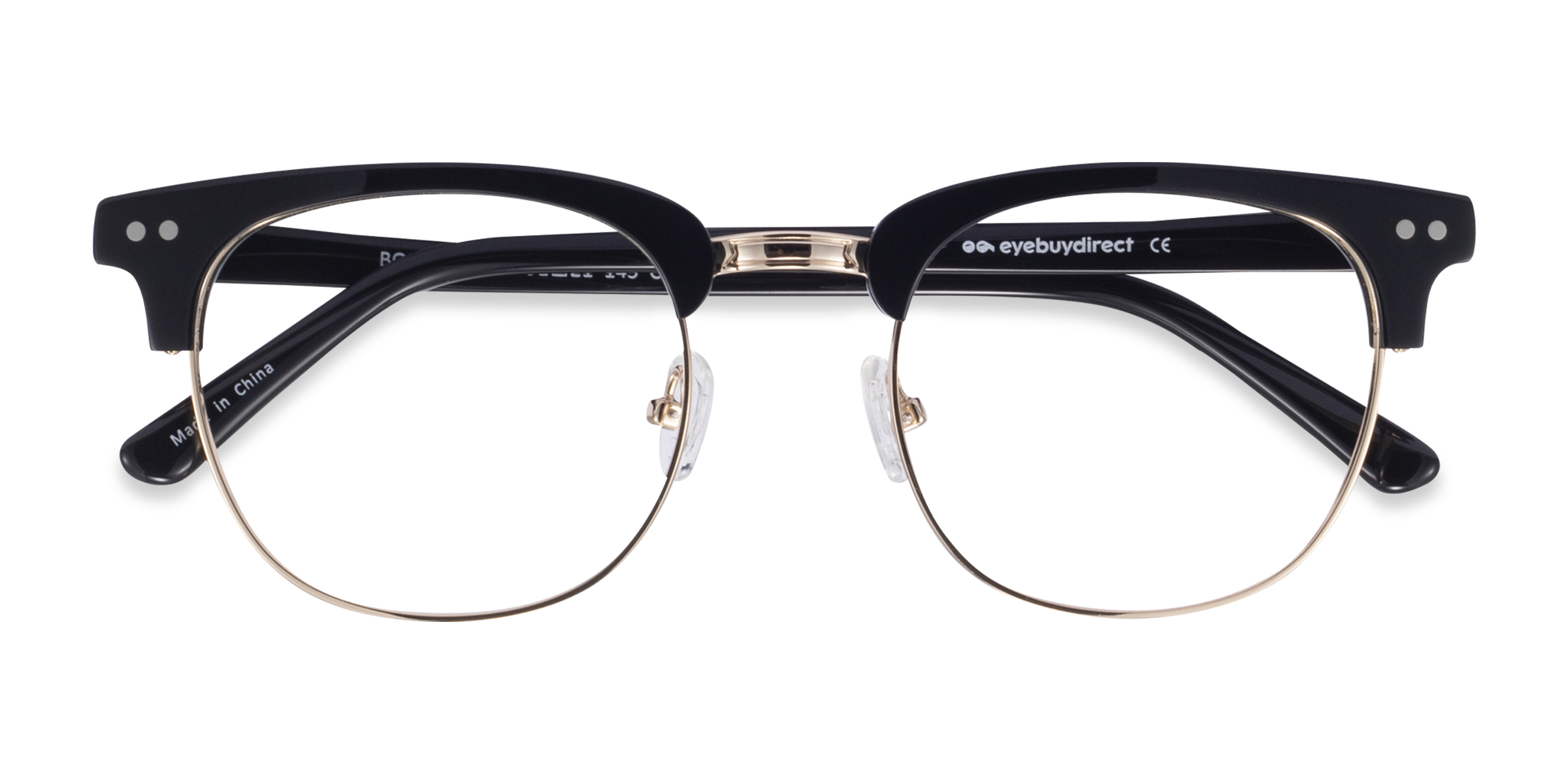 Noir Borderline - Acetate-metal Lunettes de vue