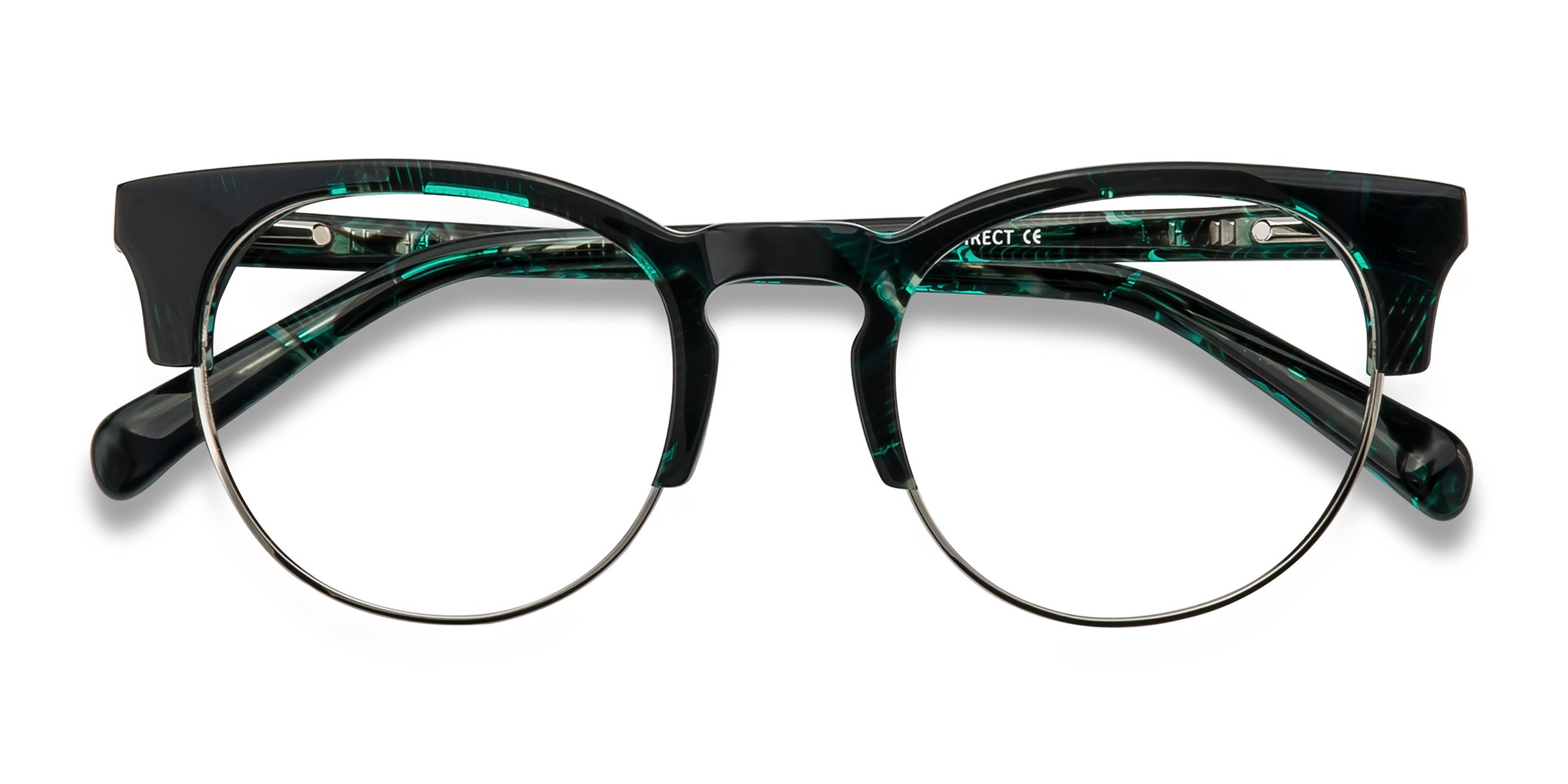 Green Floral Macaw -  Métal Lunettes de vue