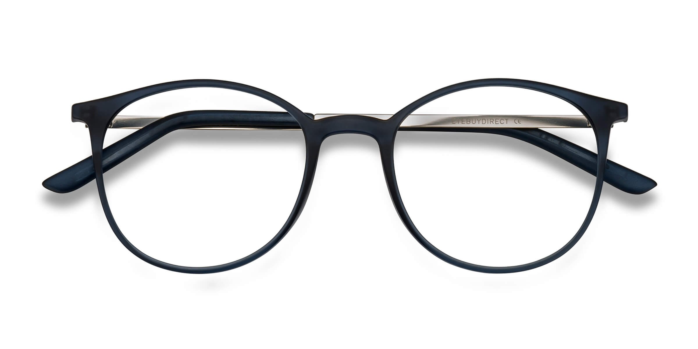 Navy Tangent - Plastic Eyeglasses