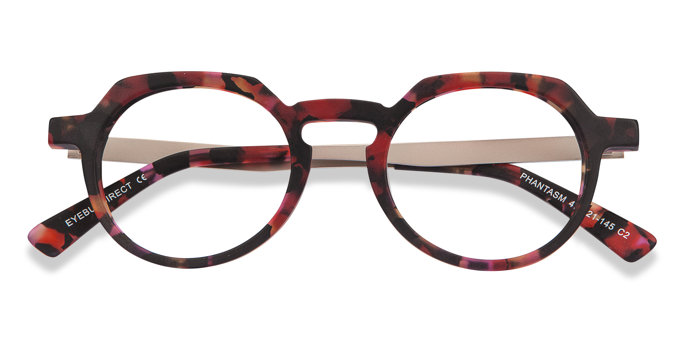 Speckled Rose Phantasm - Acetate-metal Eyeglasses