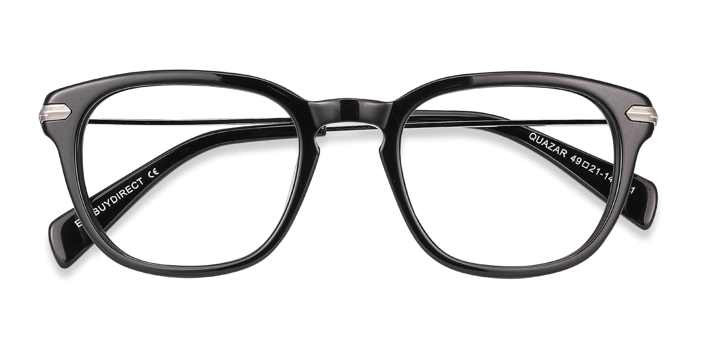 Black Quazar - Metal Eyeglasses