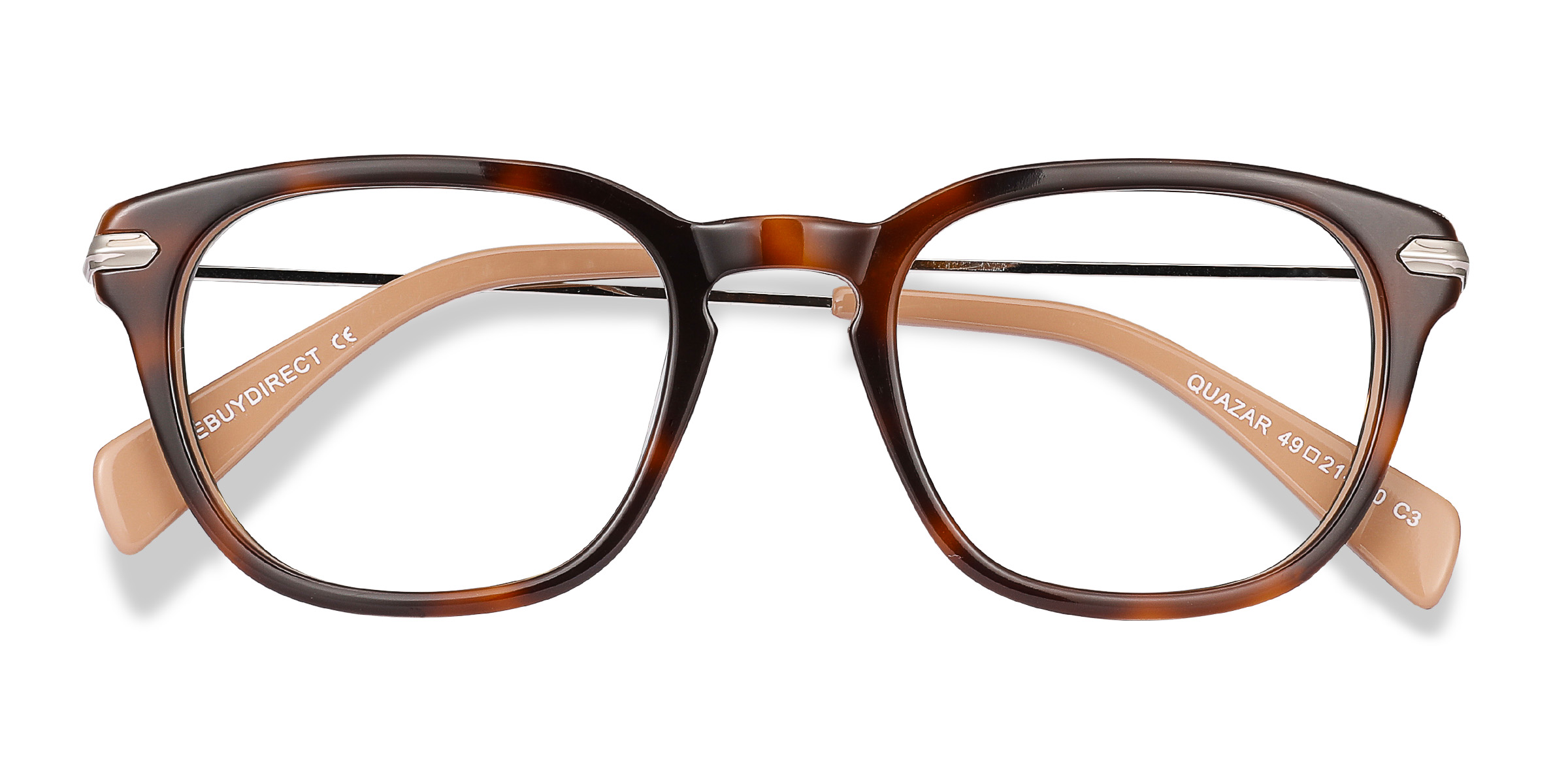 Tortoise Quazar - Metal Eyeglasses