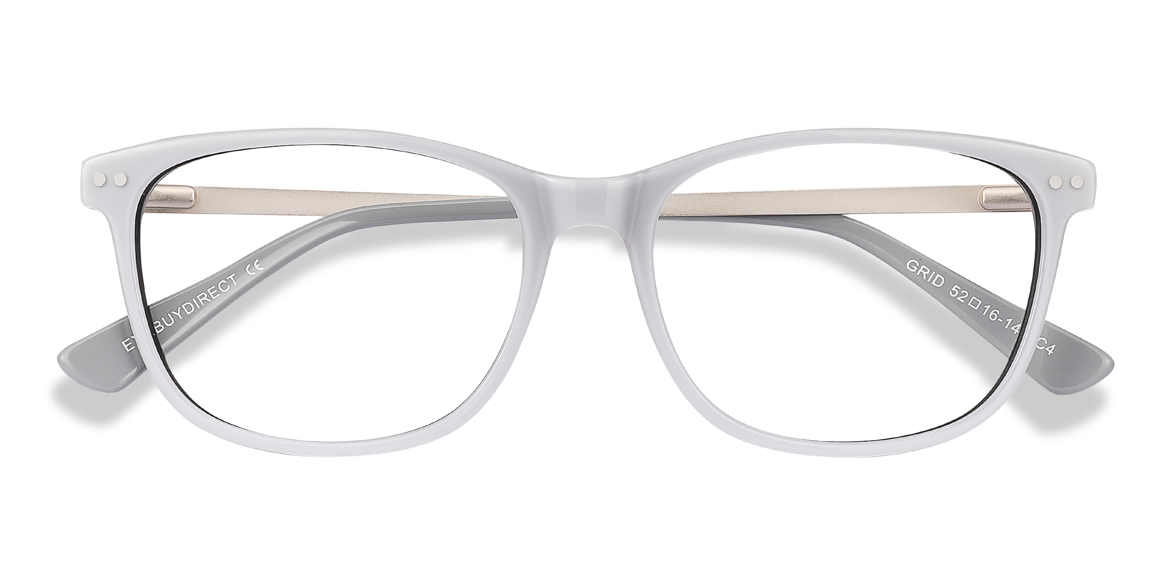 Gris Grid - Métal Lunettes de vue
