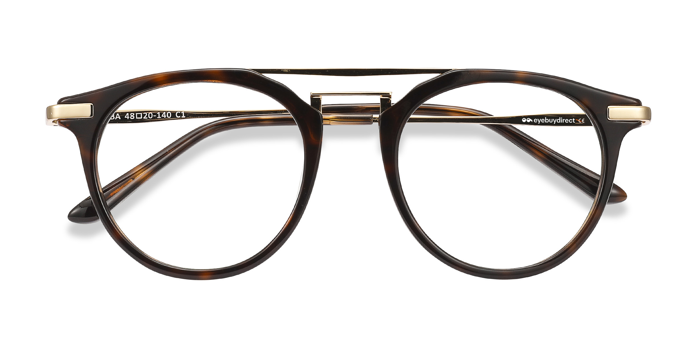 Tortoise Alba - Acetate-metal Eyeglasses