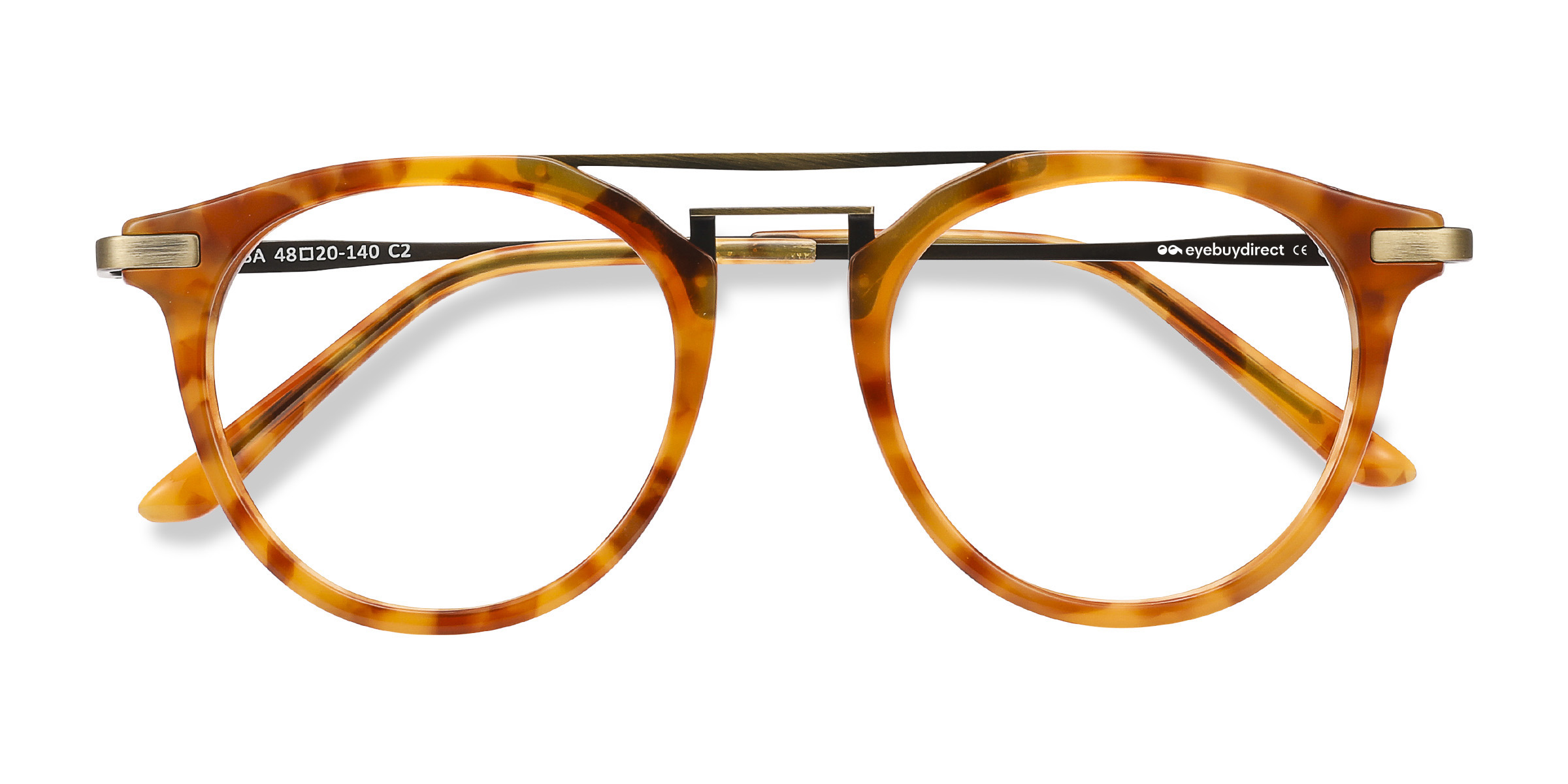 Light Tortoise Alba - Acetate-metal Eyeglasses
