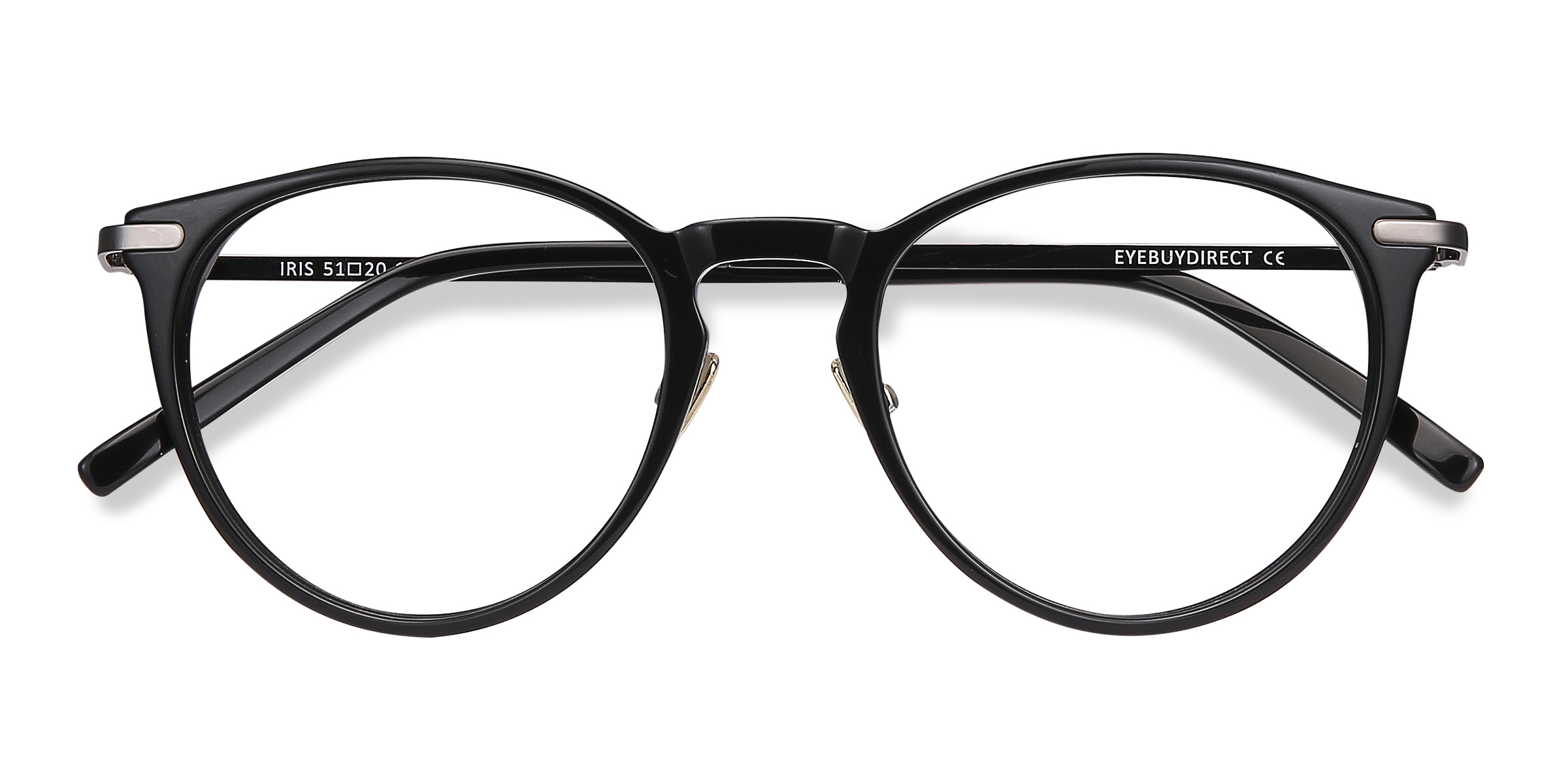 Black Iris -  Metal Eyeglasses