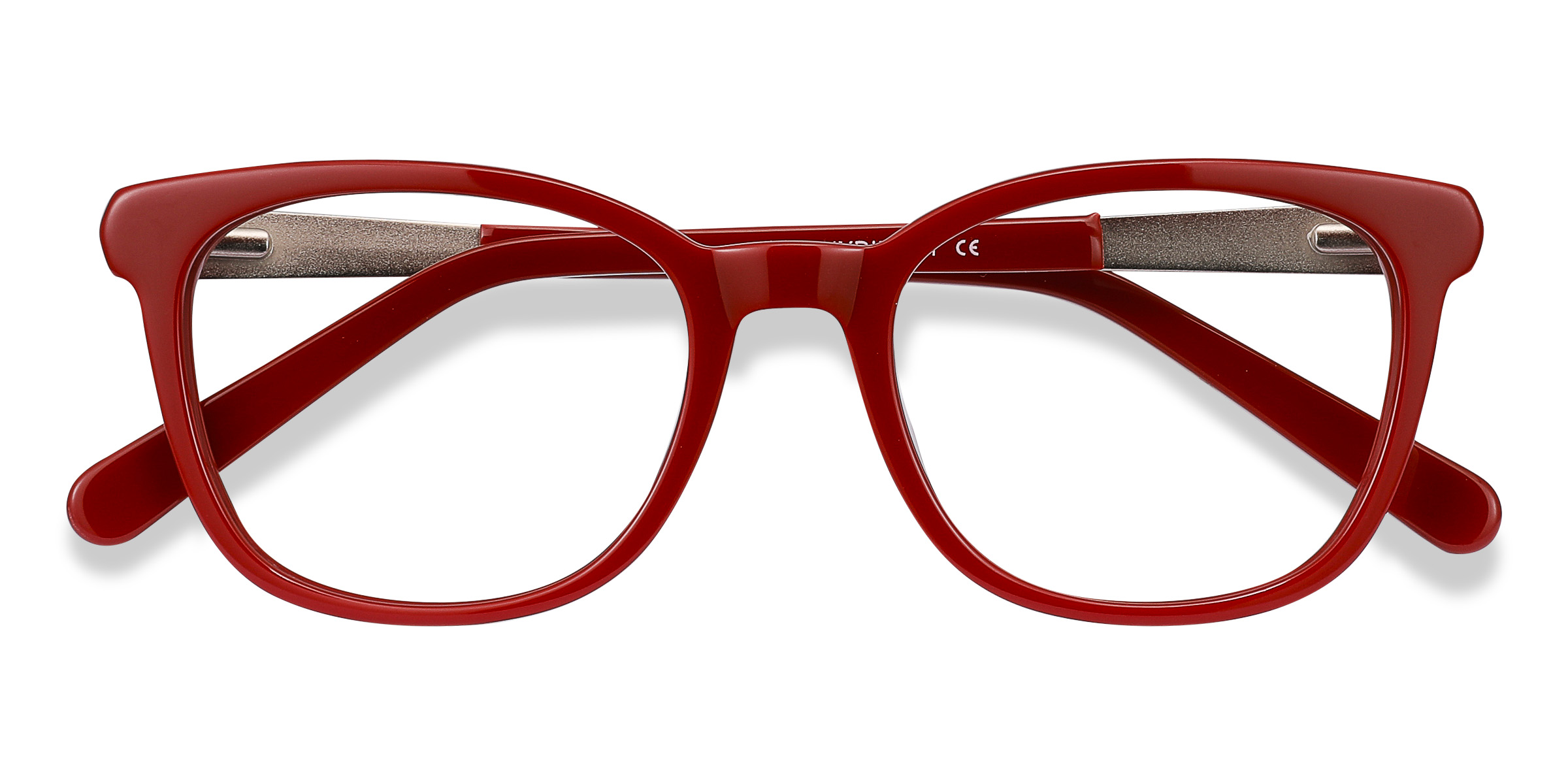 Burgundy Kat - Acetate-metal Lunettes de vue