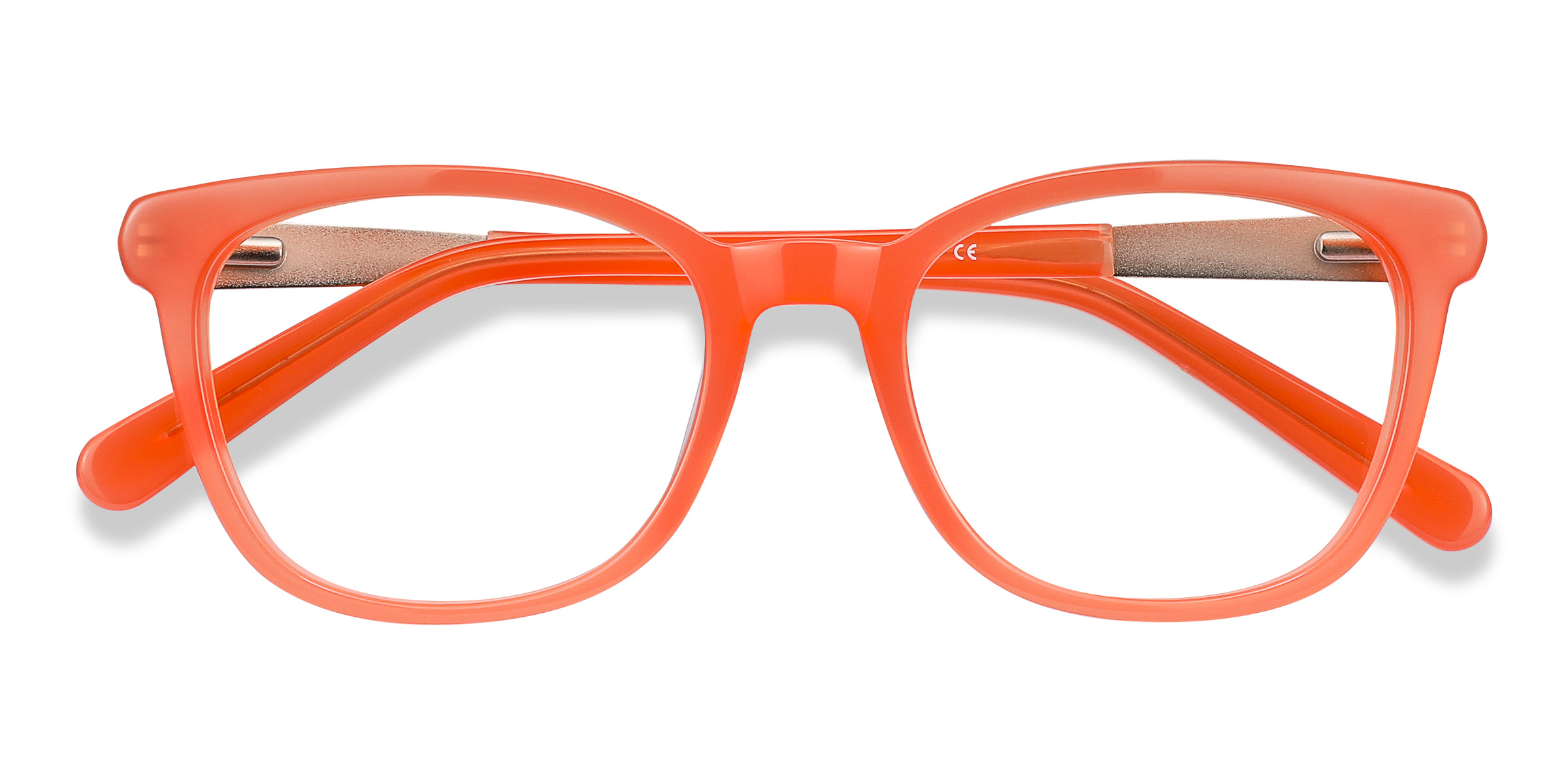 Orange Kat - Acetate-metal Eyeglasses