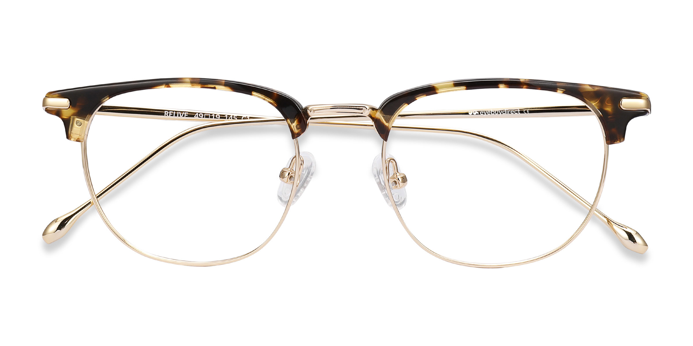Tortoise Golden Relive - Acetate-metal Eyeglasses