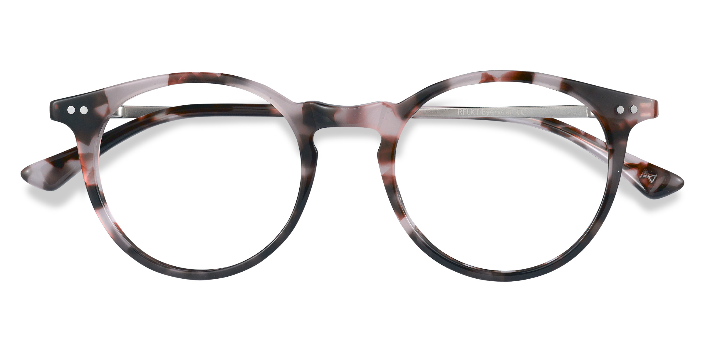 Pink Tortoise Luminous - Acetate-metal Eyeglasses