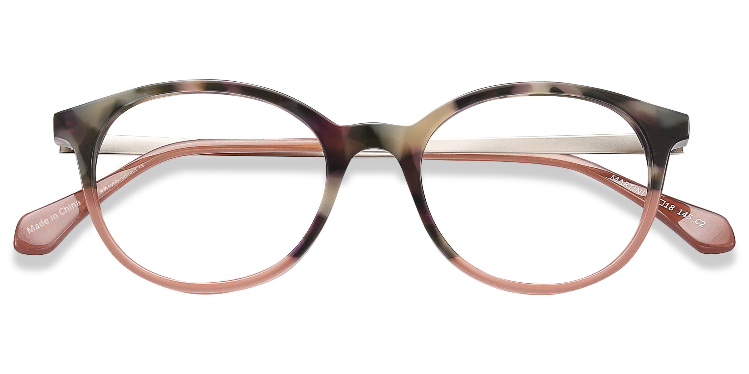 Tortoise Martini - Acetate-metal Eyeglasses