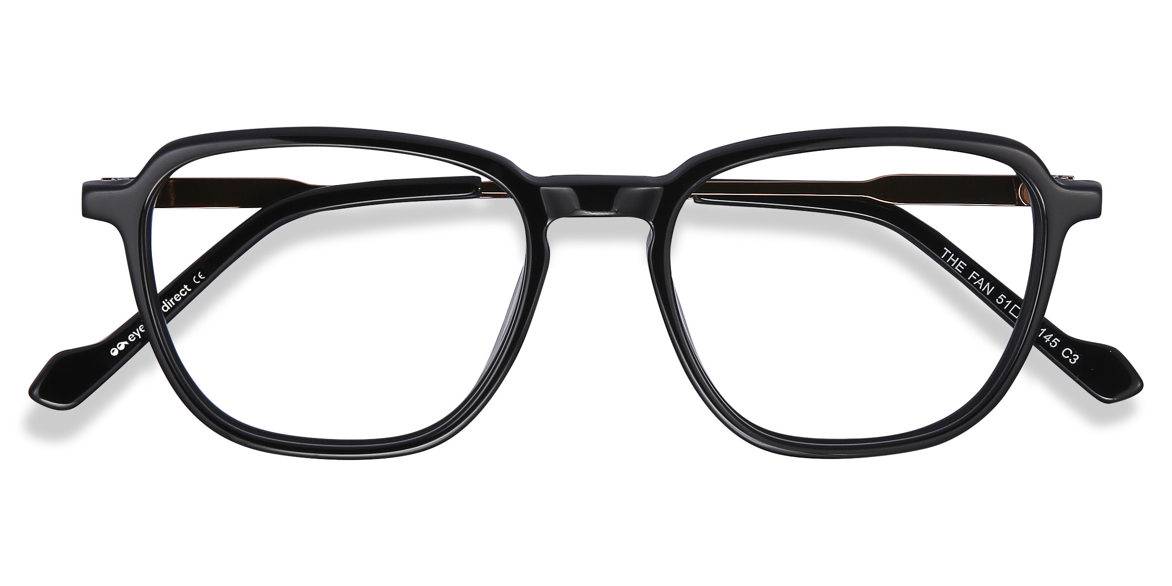 Noir The Fan - Acetate-metal Lunettes de vue