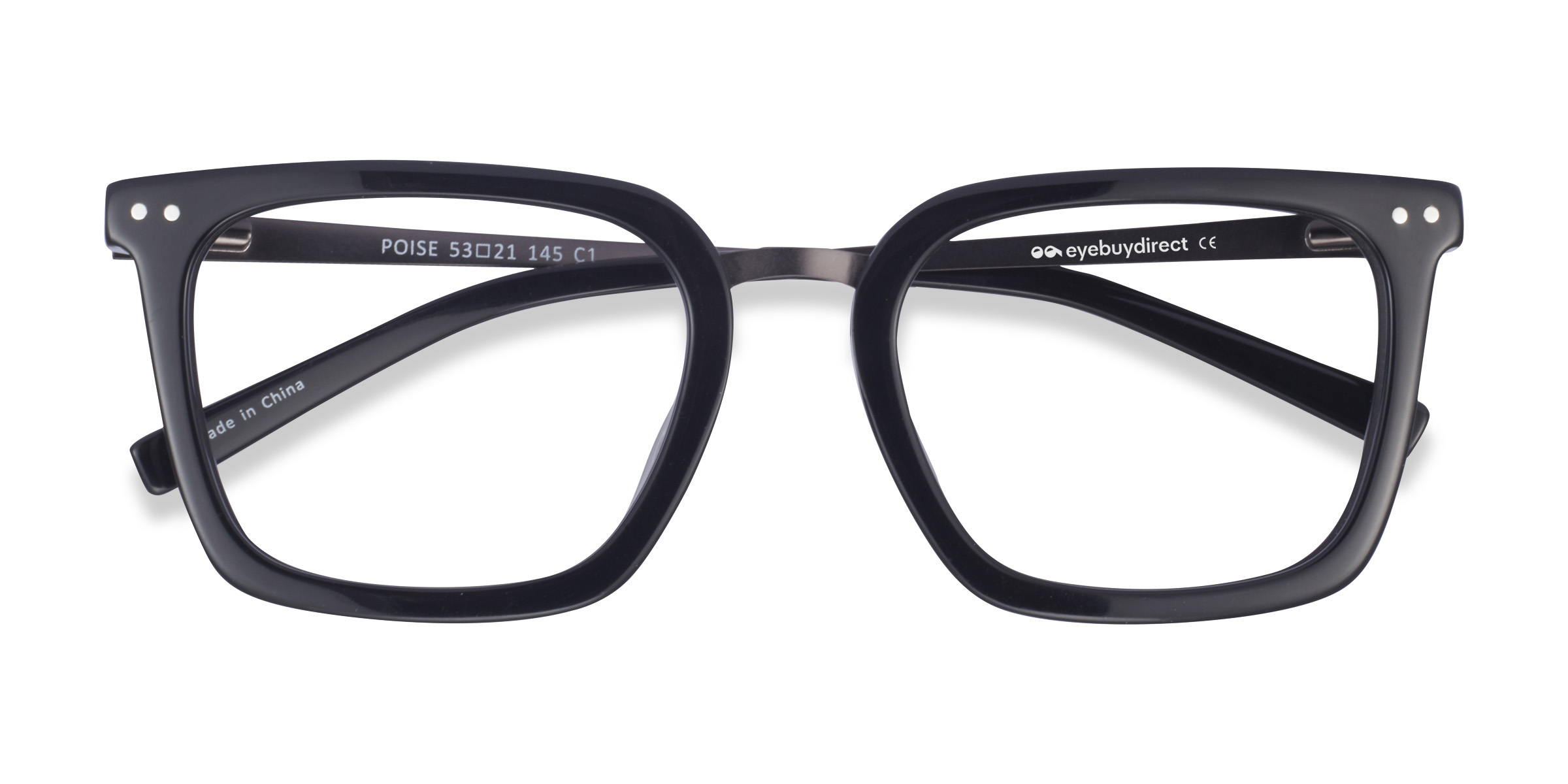 Noir Poise - Acetate-metal Lunettes de vue