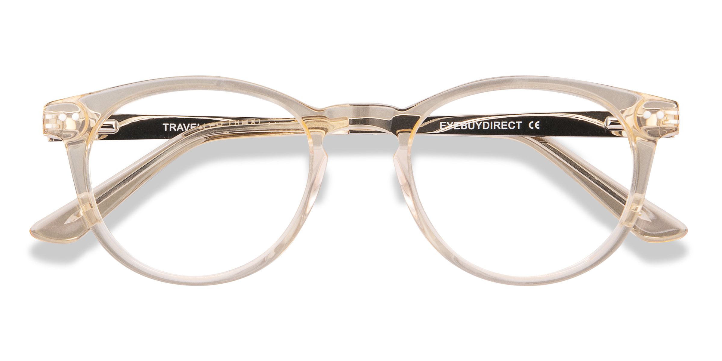 Clear Melon Traveller -  Acetate-metal Eyeglasses