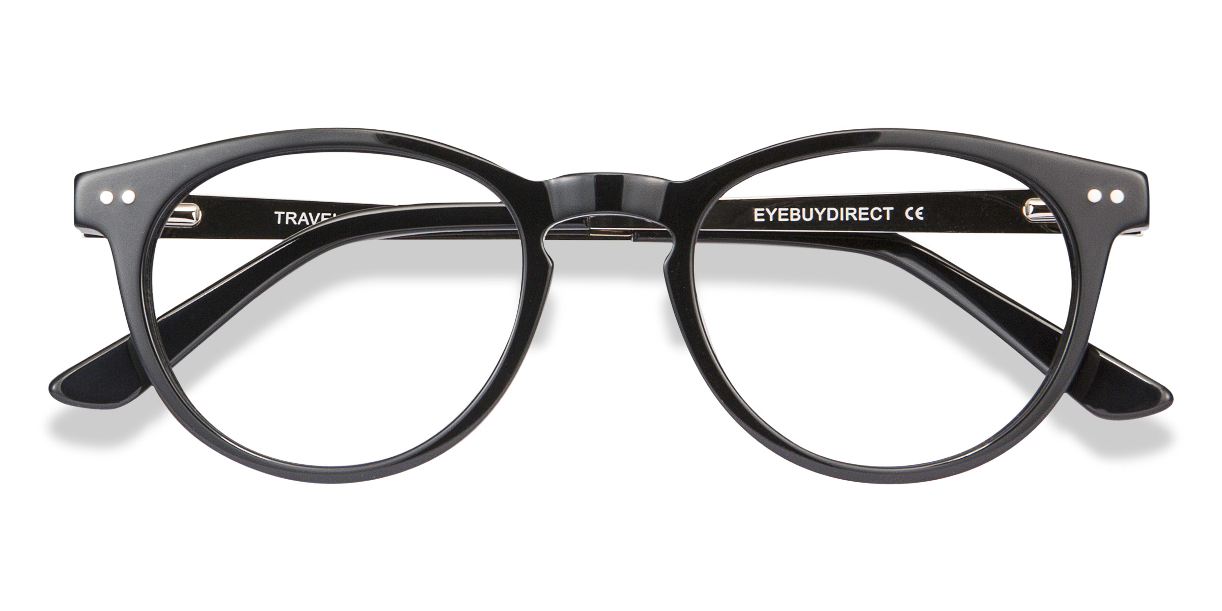 Black Traveller - Metal Eyeglasses