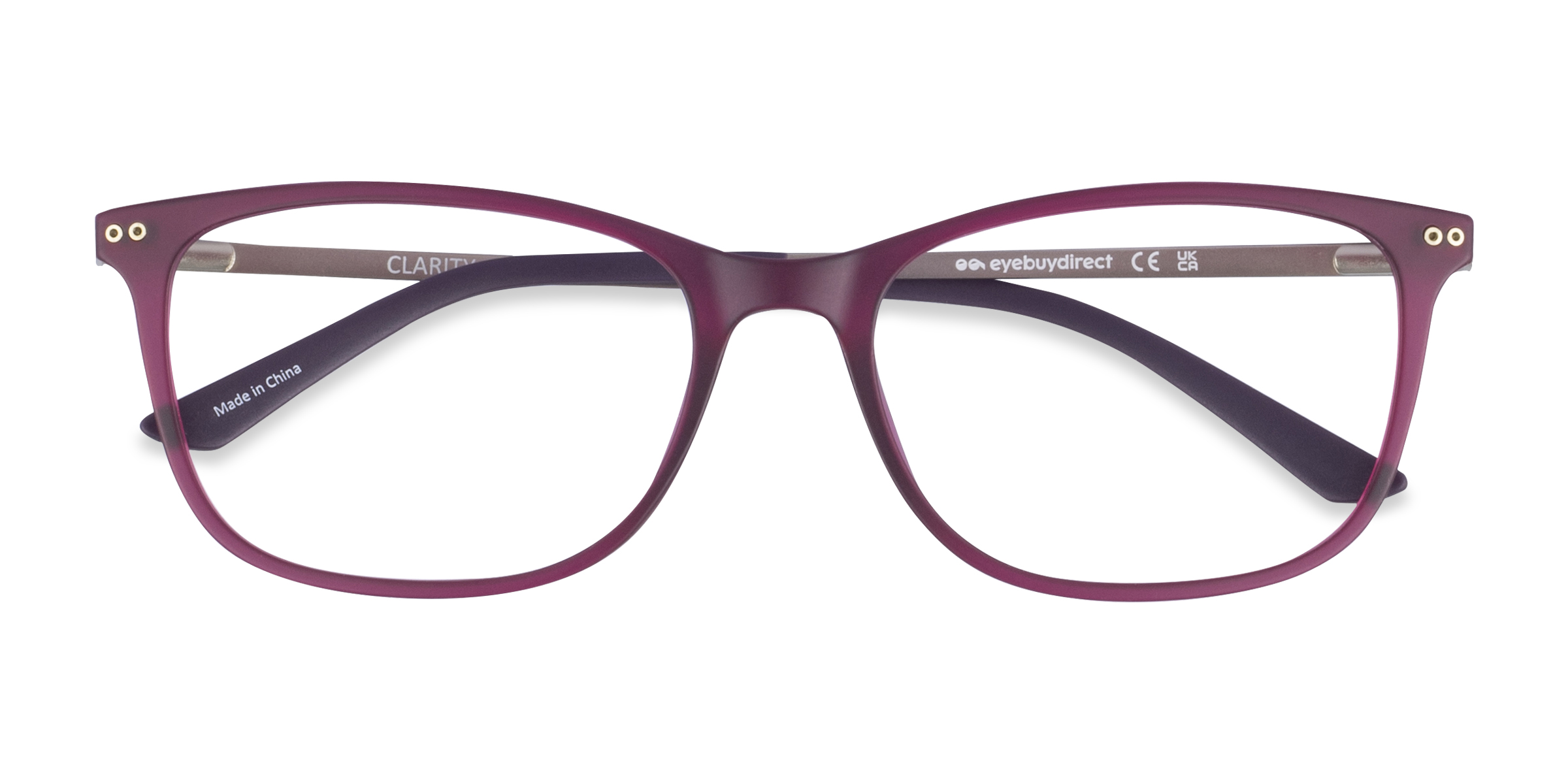 Purple Clarity - Plastic-metal Eyeglasses