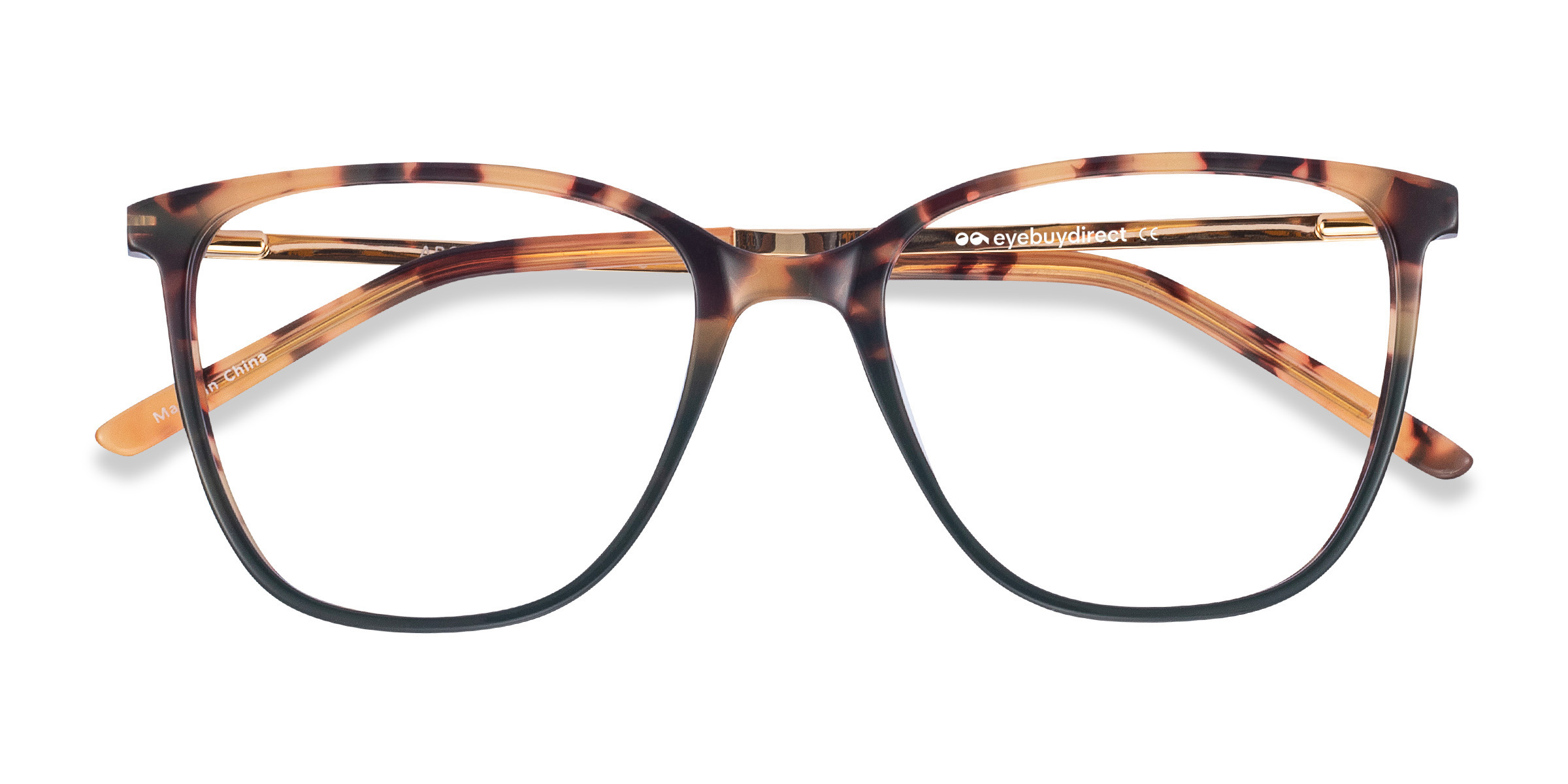 Tortoise Green Aroma - Acetate-metal Eyeglasses