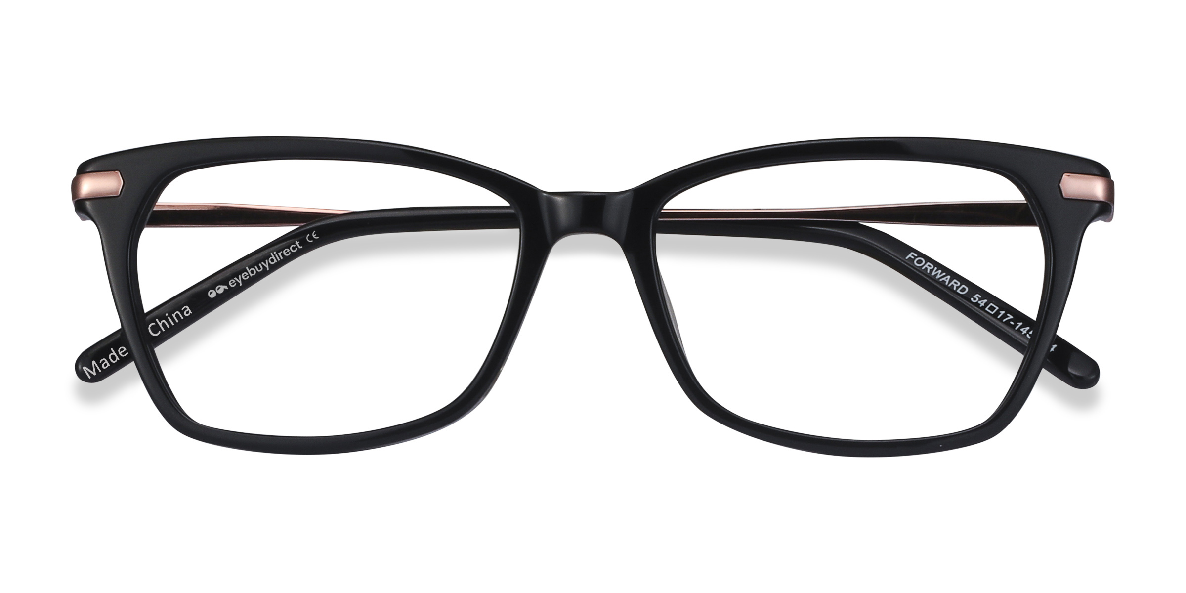 Noir Forward - Acetate-metal Lunettes de vue