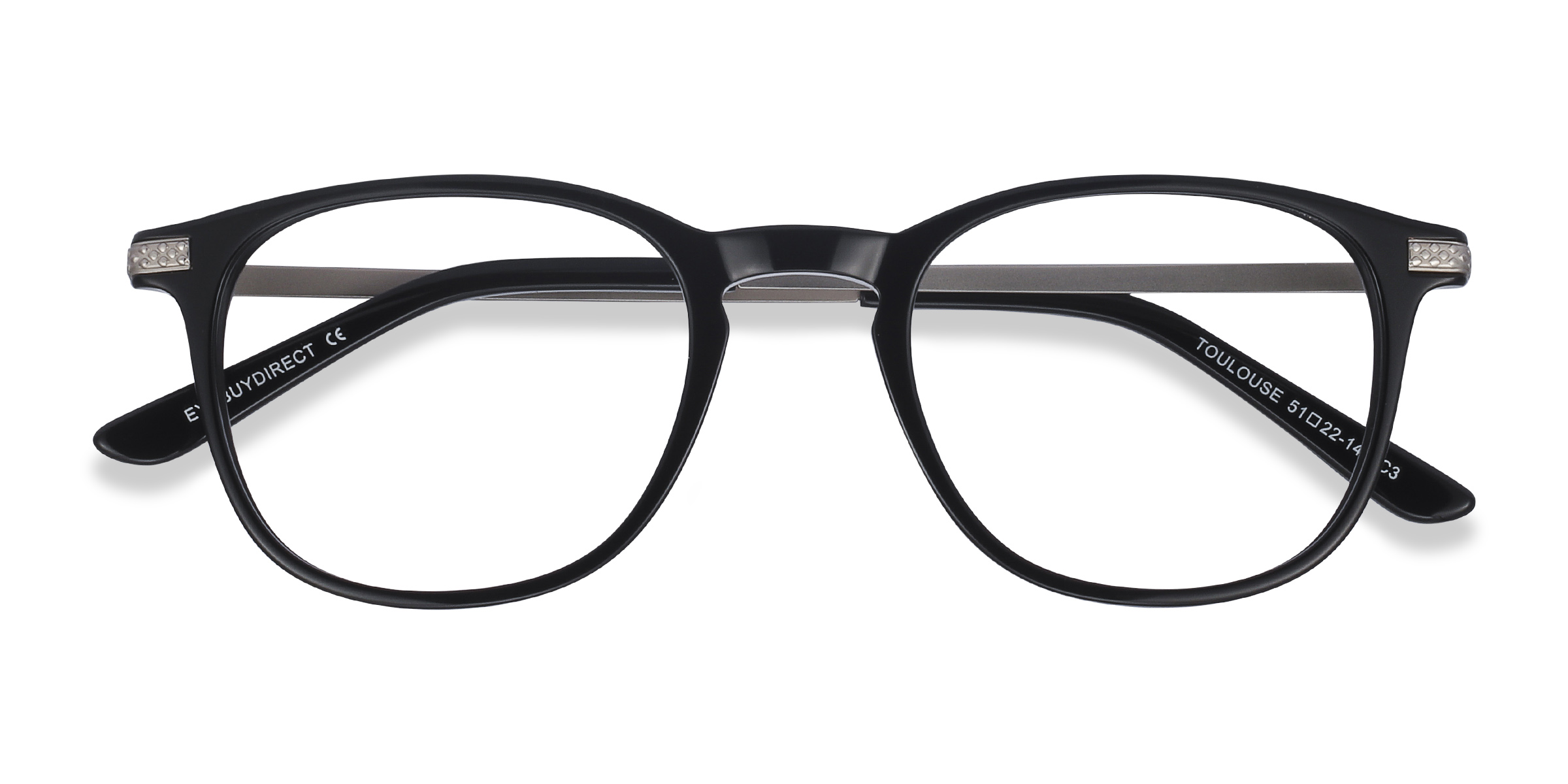 Black Toulouse - Acetate-metal Eyeglasses