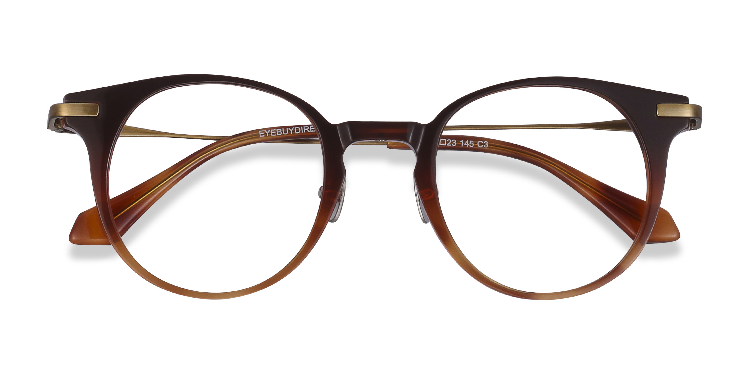 Brown Lazzi - Metal Eyeglasses