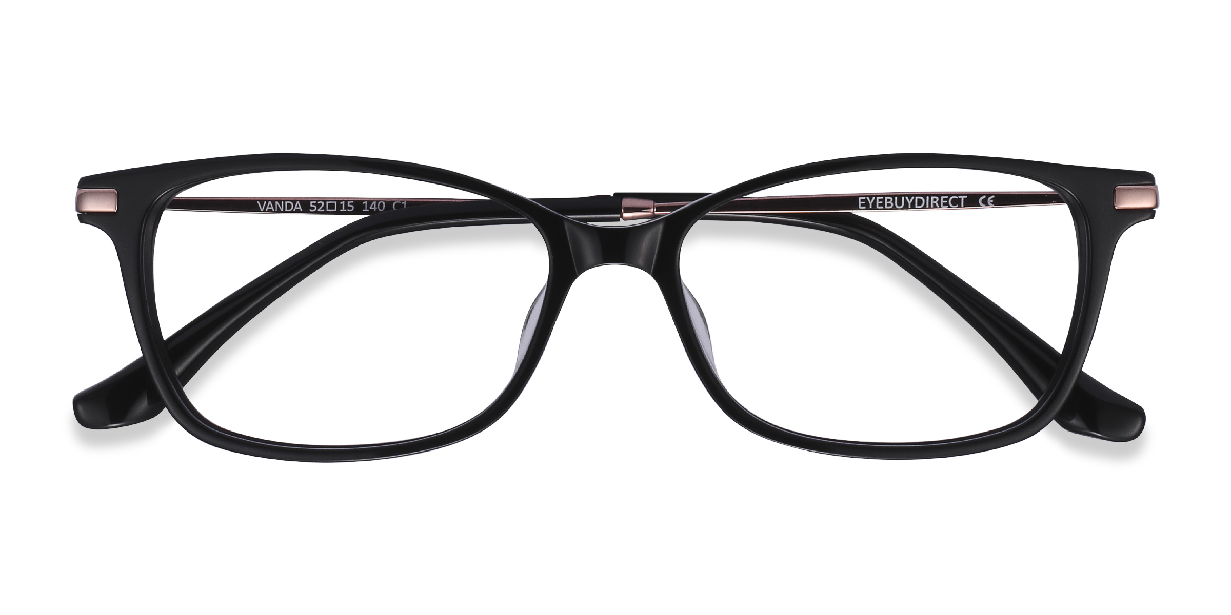 Black Vanda -  Metal Eyeglasses