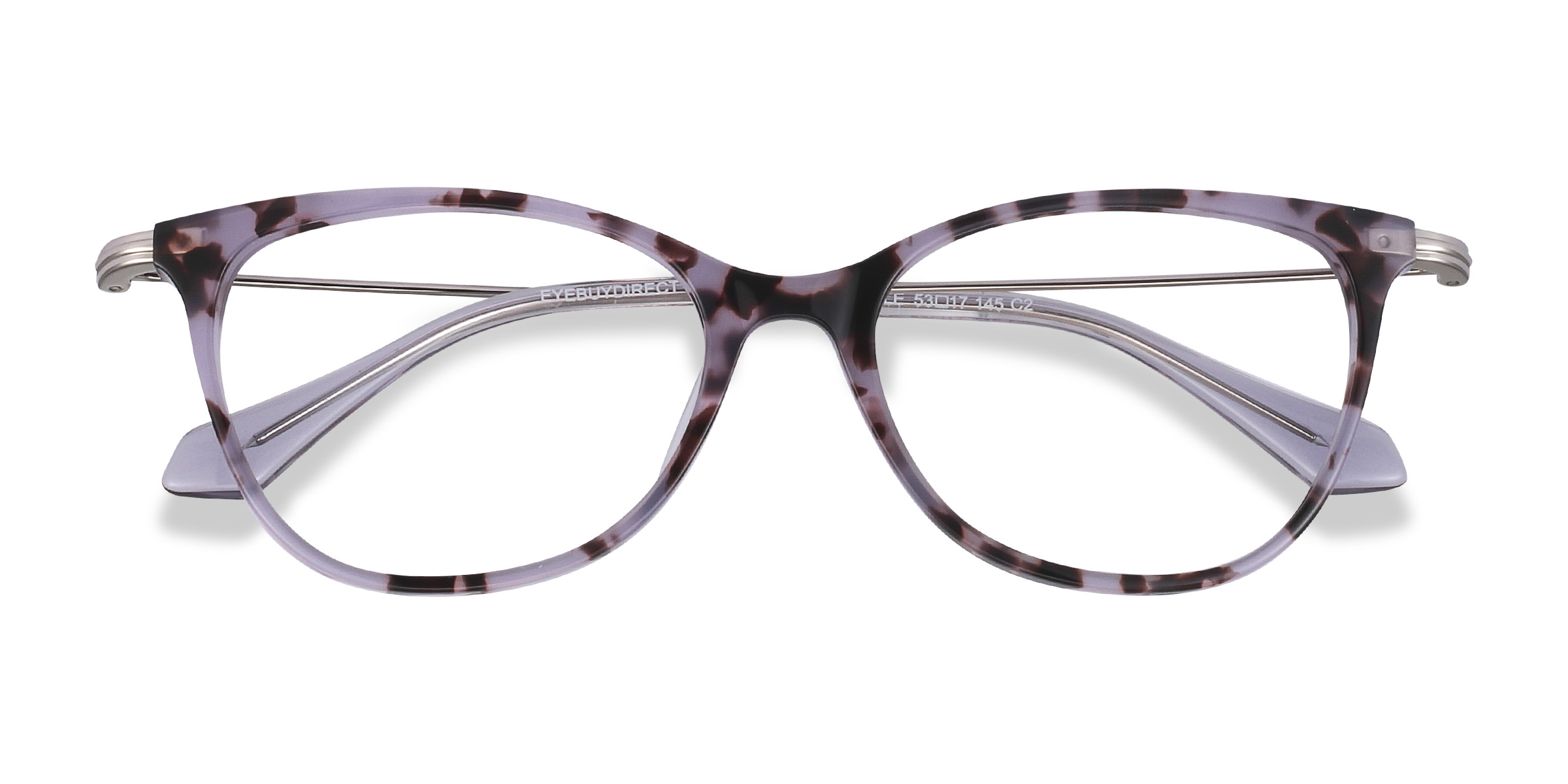 Purple Tortoise Idylle -  Metal Eyeglasses