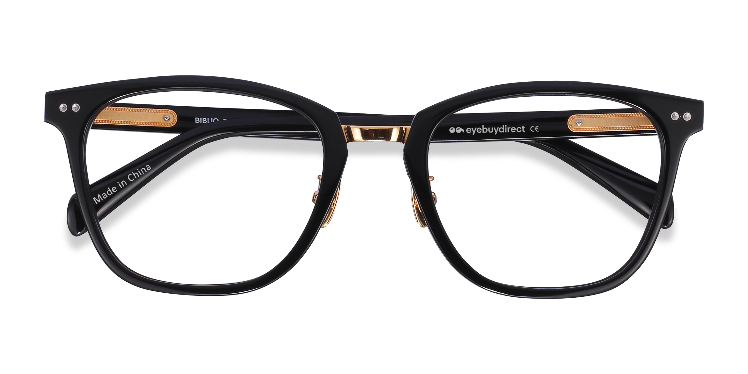 Noir Biblio - Acetate-metal Lunettes de vue